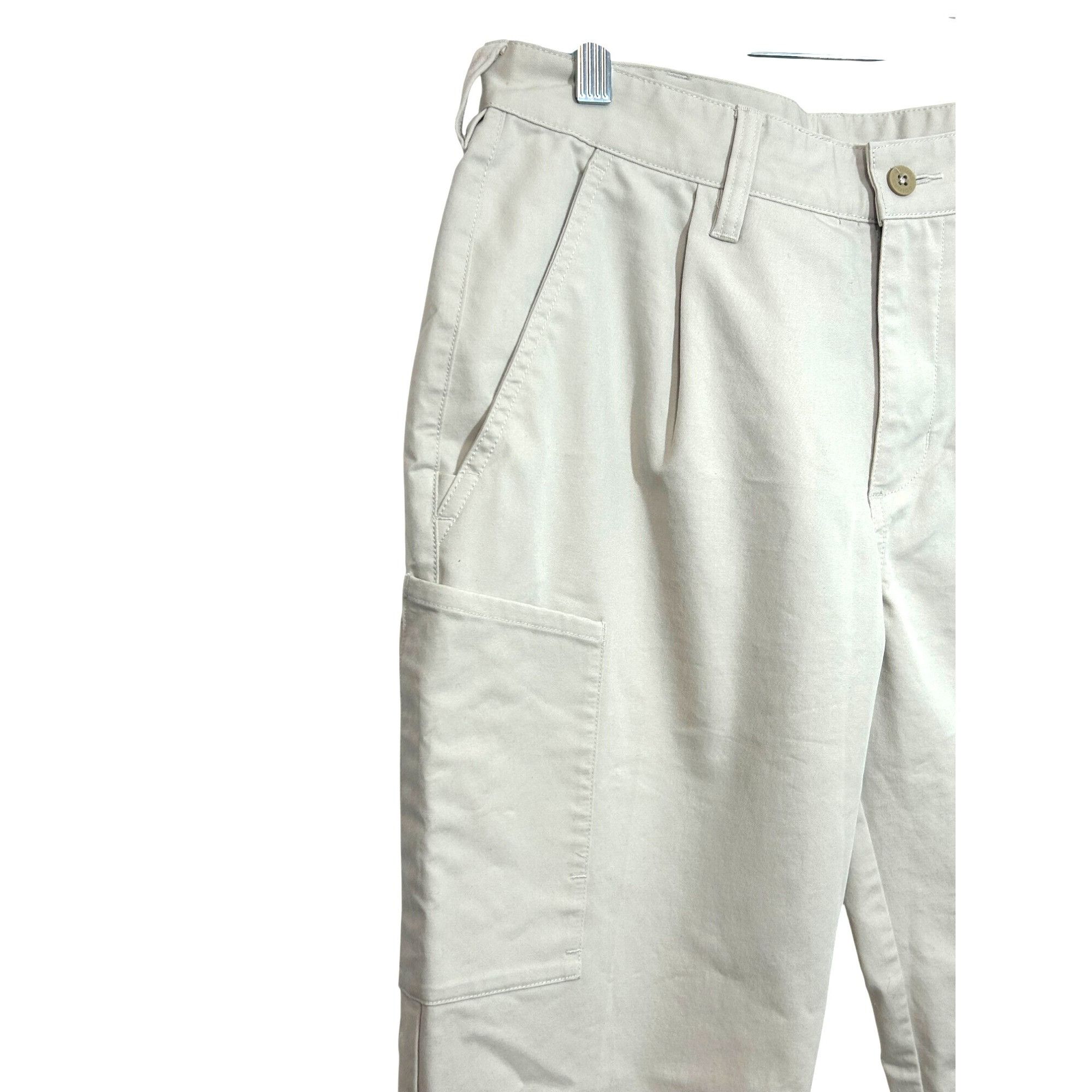 Adidas Adidas Men’s Pants 30 x 34 Light Beige Cargo Pocket Logo Ple Size US 30 / EU 46 - 5 Thumbnail