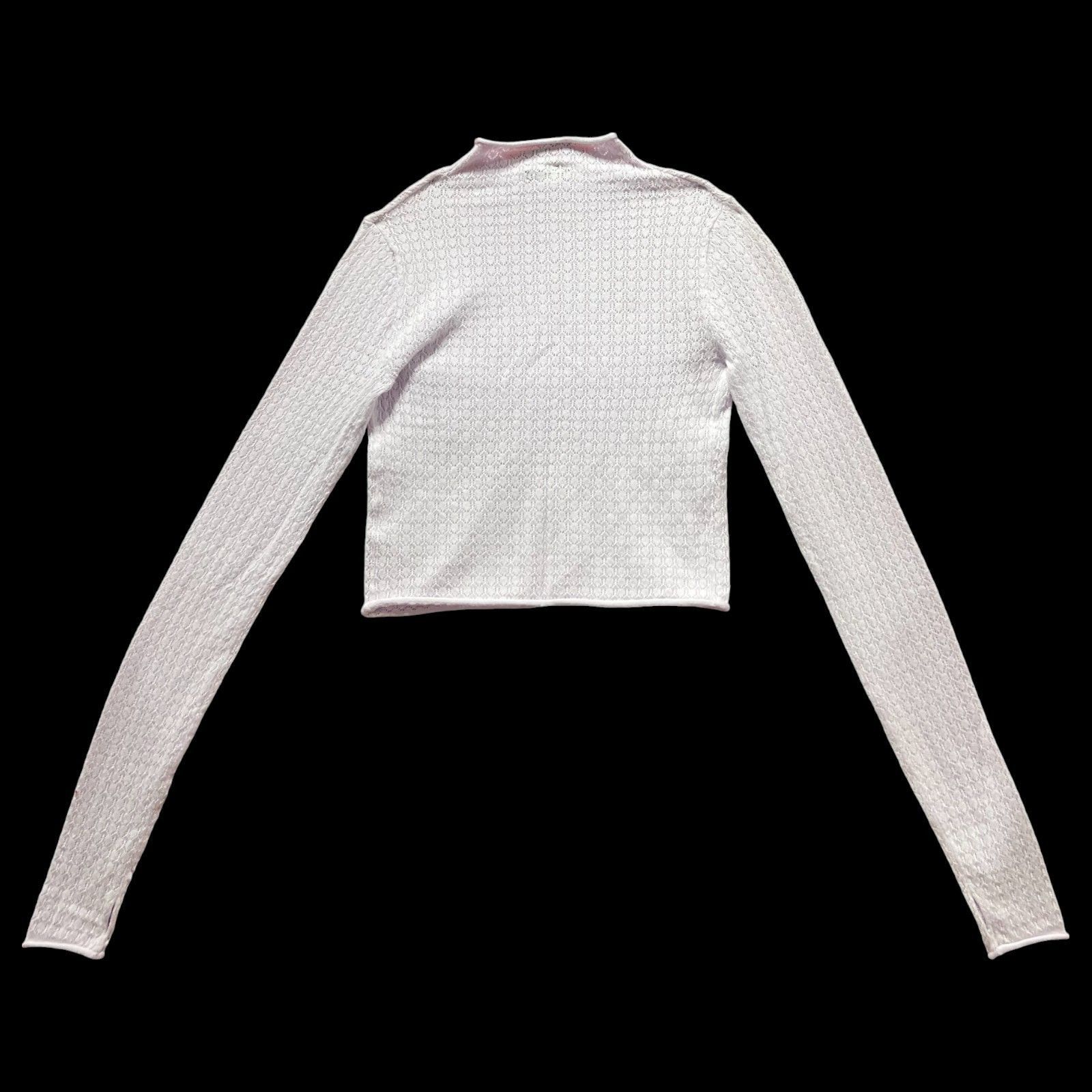 Other Wild Fable - Women's Mock Turtleneck Pointelle Pullover Swea Size XXS / US 00 / IT 34 - 2 Thumbnail