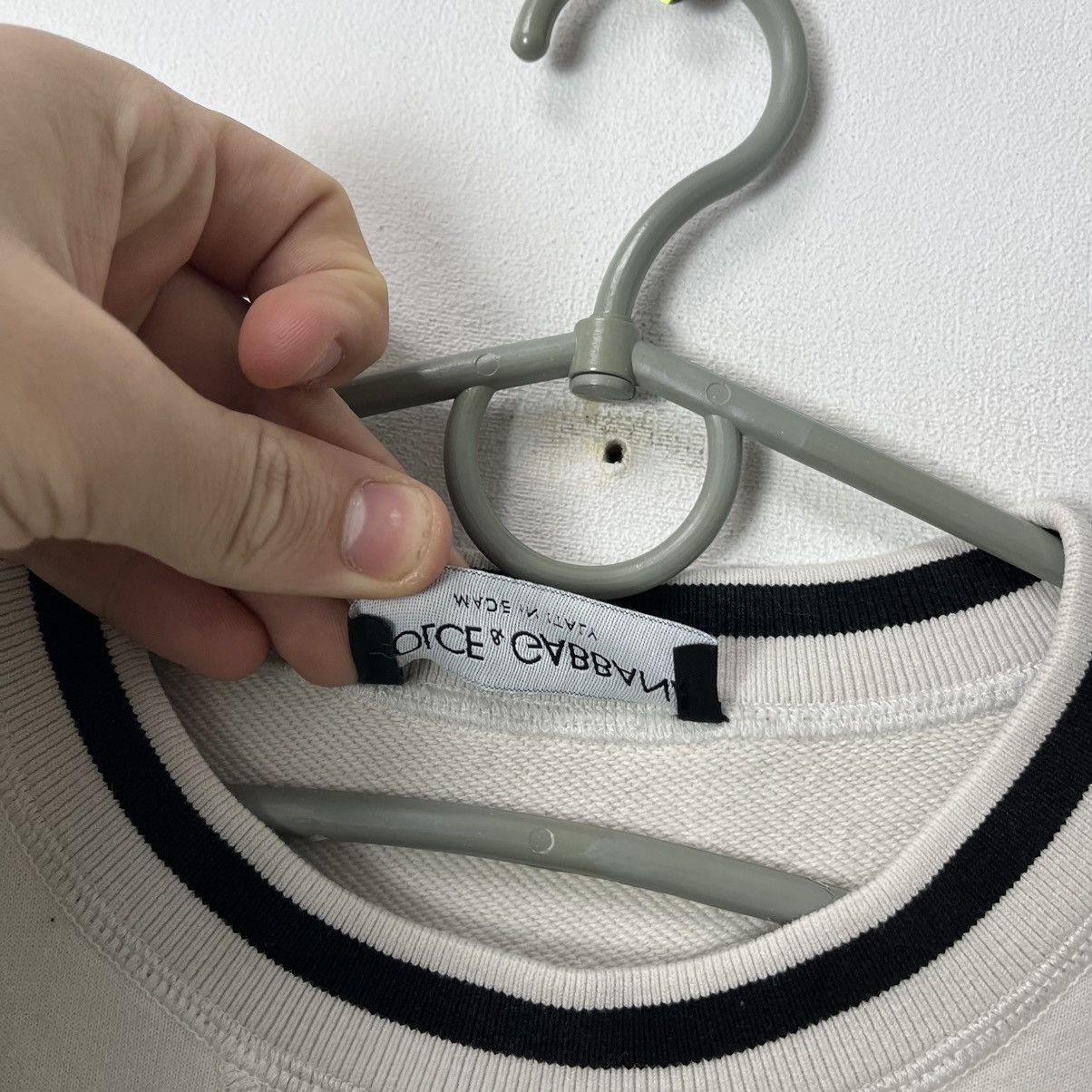 Dolce & Gabbana Dolce & Gabbana D&G Sweatshirt White Big Logo Rare Size US M / EU 48-50 / 2 - 9 Thumbnail