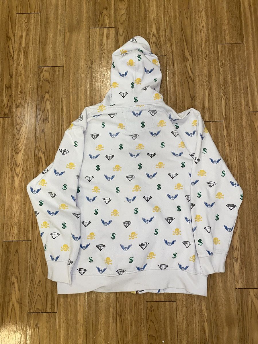 Japanese Brand × Vintage Y2K Full Zip All Over Print Hoodie Size US M / EU 48-50 / 2 - 4 Thumbnail
