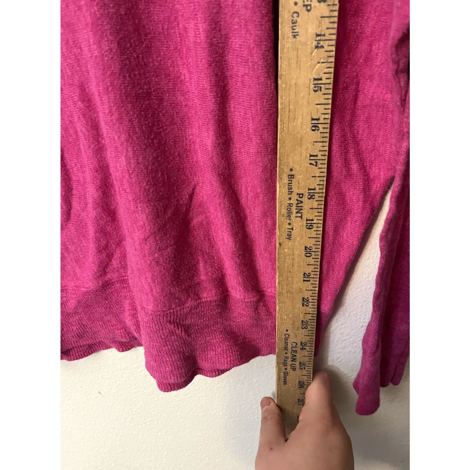 Gap VINTAGE Gap Sweater Women Solid Round Neck Long Sleeve Size L Pink Basic Oversized Clothing Size L / US 10 / IT 46 - 4 Thumbnail