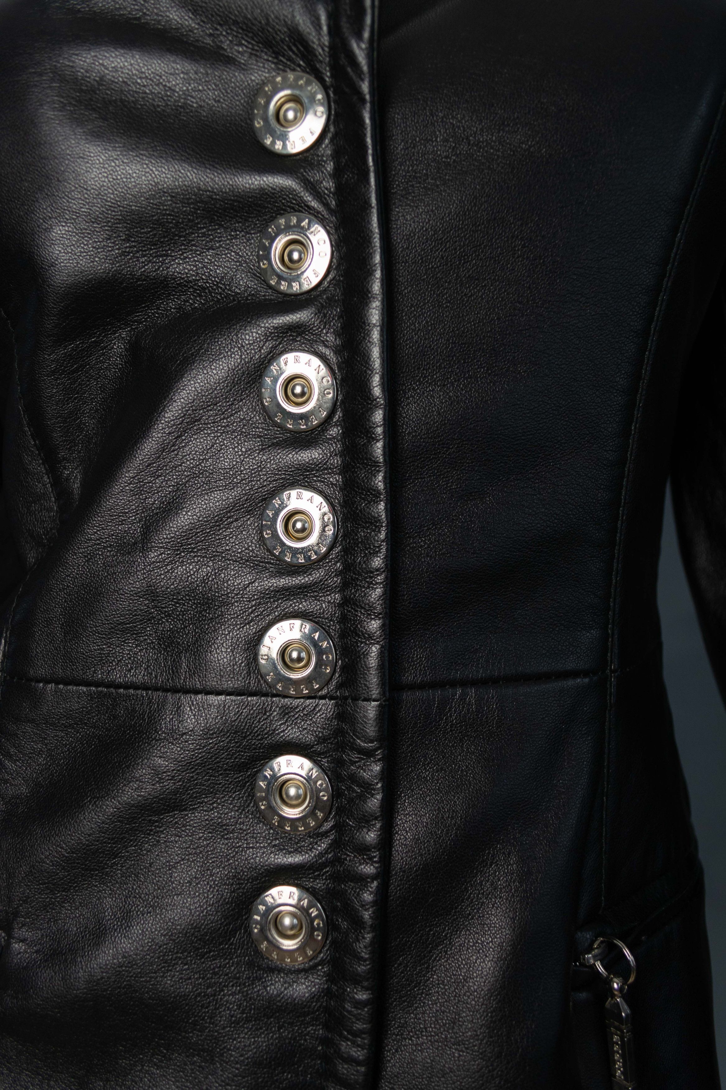 Gianfranco Ferre Gianfranco Ferré black sheepskin jacket Size S / US 4 / IT 40 - 6 Thumbnail