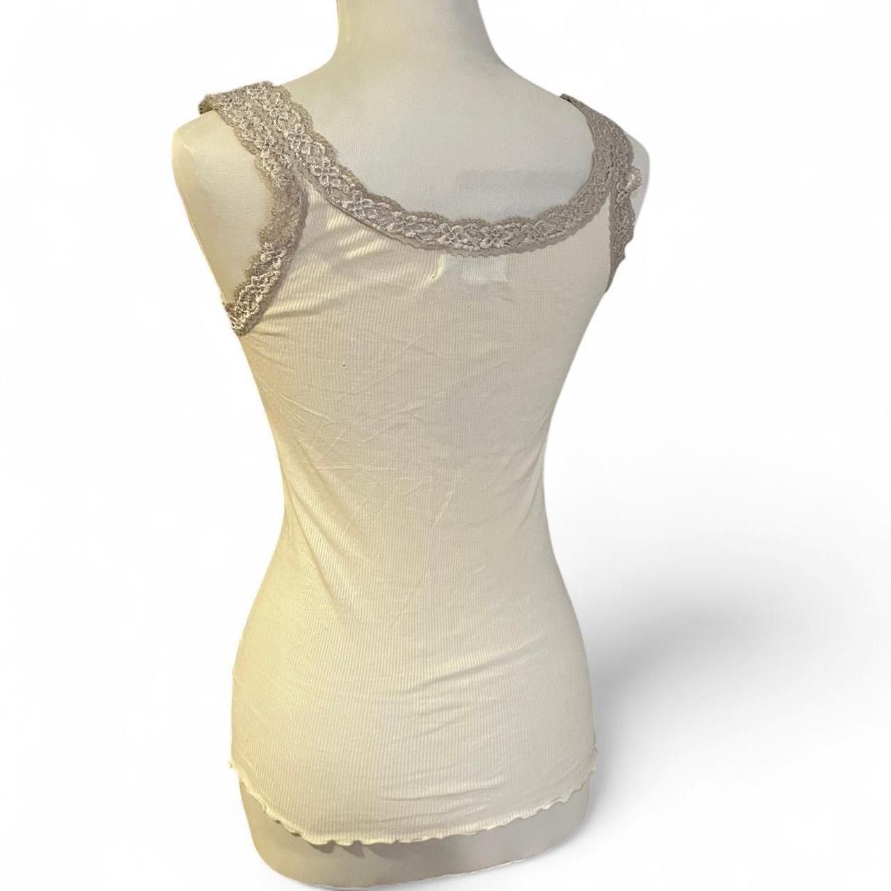 Jil Stuart Vintage cream and gold Jill Stuart lace cami tank top Size S / US 4 / IT 40 - 5 Thumbnail