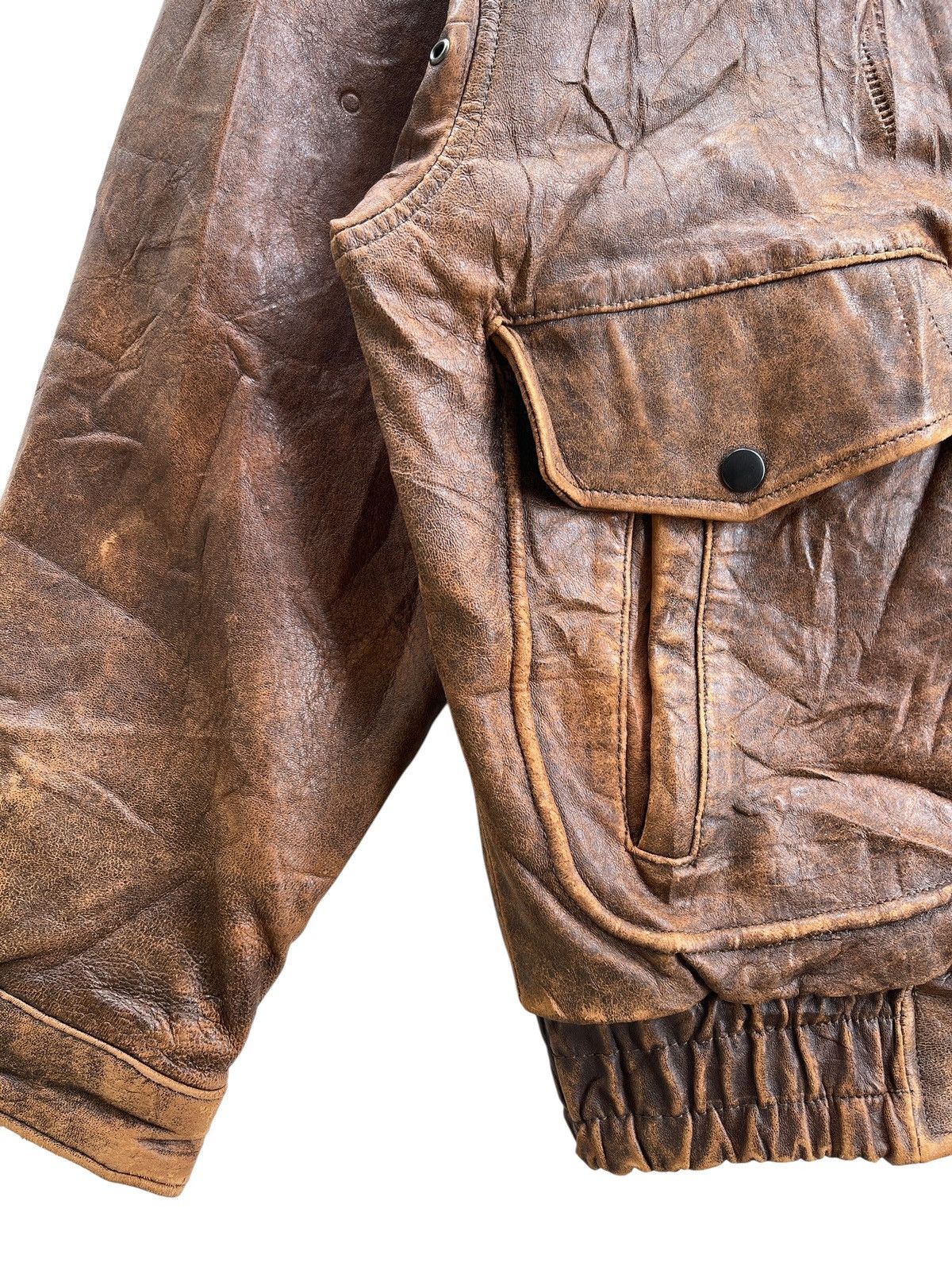 Japanese Brand Sub Urban Sheepskin Leather Jacket Size US L / EU 52-54 / 3 - 13 Thumbnail