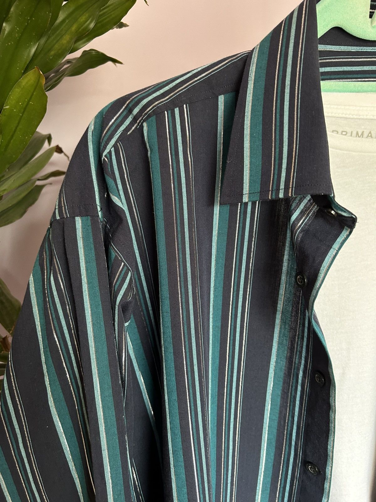 Saint Laurent Paris Vintage Yves Saint Laurent Striped Shirt Size US L / EU 52-54 / 3 - 5 Thumbnail