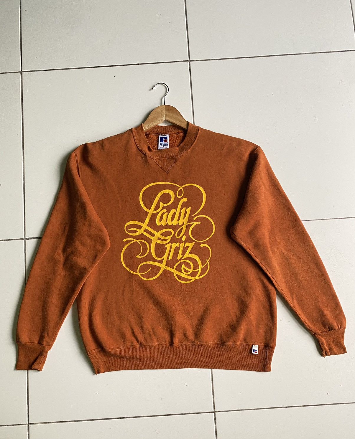 Russell Athletic Vintage Russell Lady Griz Big logo Brown Swetshirt Size US L / EU 52-54 / 3 - 1 Thumbnail