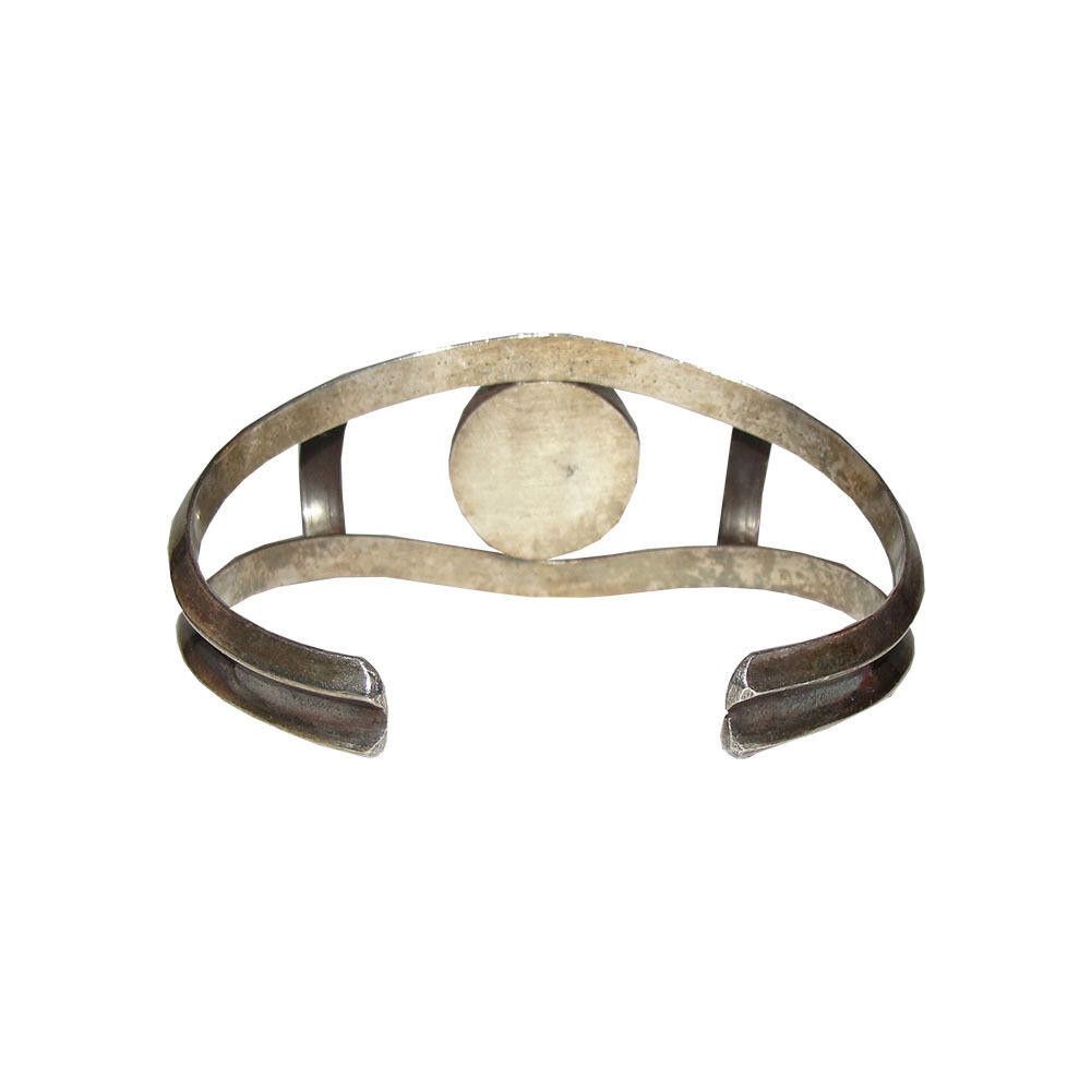 Designer Southwestern Tribal Sterling Turquoise Cuff Bracelet Size ONE SIZE - 3 Thumbnail