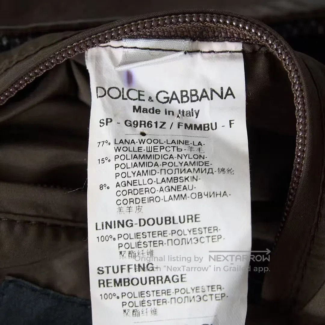Dolce & Gabbana Dolce&Gabbana Men's Fur Collar Padded Coat. Size US M / EU 48-50 / 2 - 6 Thumbnail