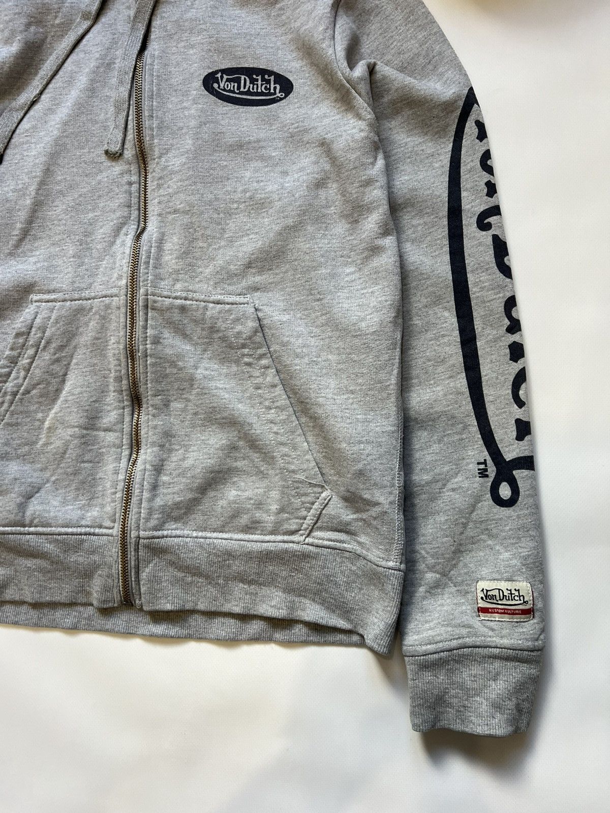 Von Dutch Vintage Von Dutch Zip Up Hoodie Gray Size US S / EU 44-46 / 1 - 2 Thumbnail