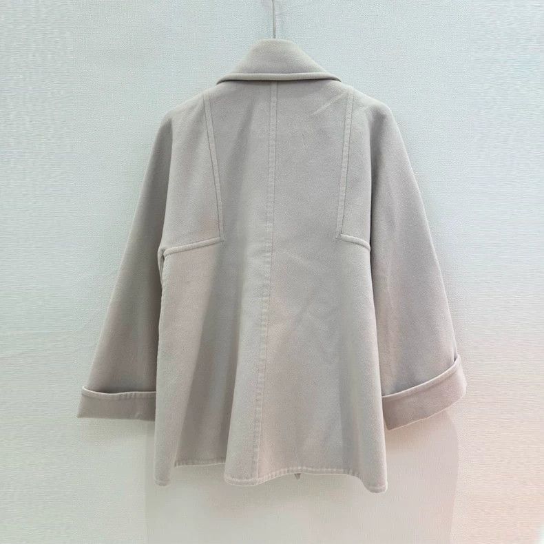 Max Mara Max Mara Beige wool coat Size L / US 10 / IT 46 - 3 Thumbnail