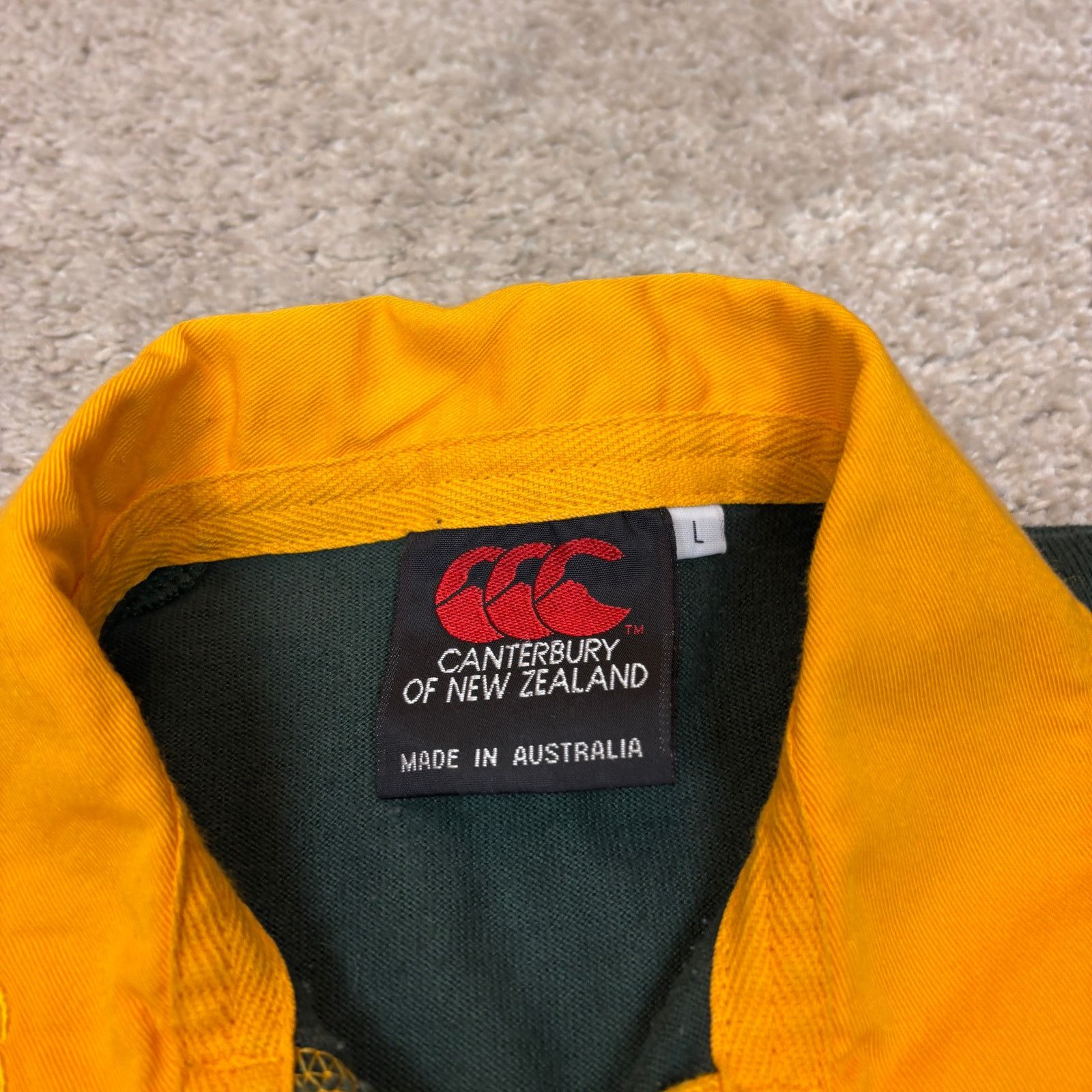 Canterbury of New Zealand × Vintage VTG 90s Western District RFC Bulldogs Rugby Shirt Large Rare Size US L / EU 52-54 / 3 - 6 Thumbnail