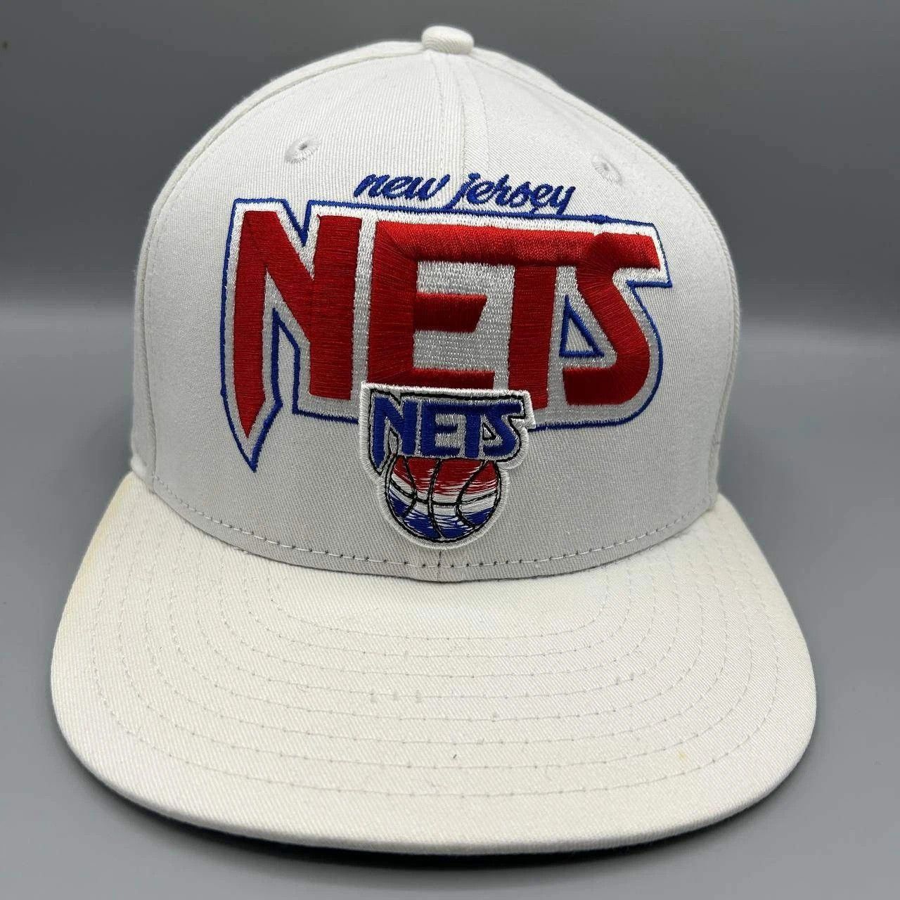 New Era New Jersey Nets Hat Men 7 3/8 Embroidered Fitted Cap Cotton Size ONE SIZE - 1 Thumbnail