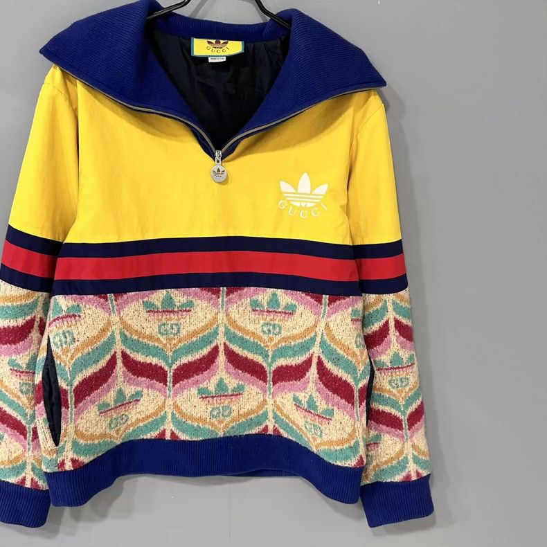 Gucci Gucci Half-zipper stitching sweater 2501-Nextarrow Size US S / EU 44-46 / 1 - 2 Thumbnail