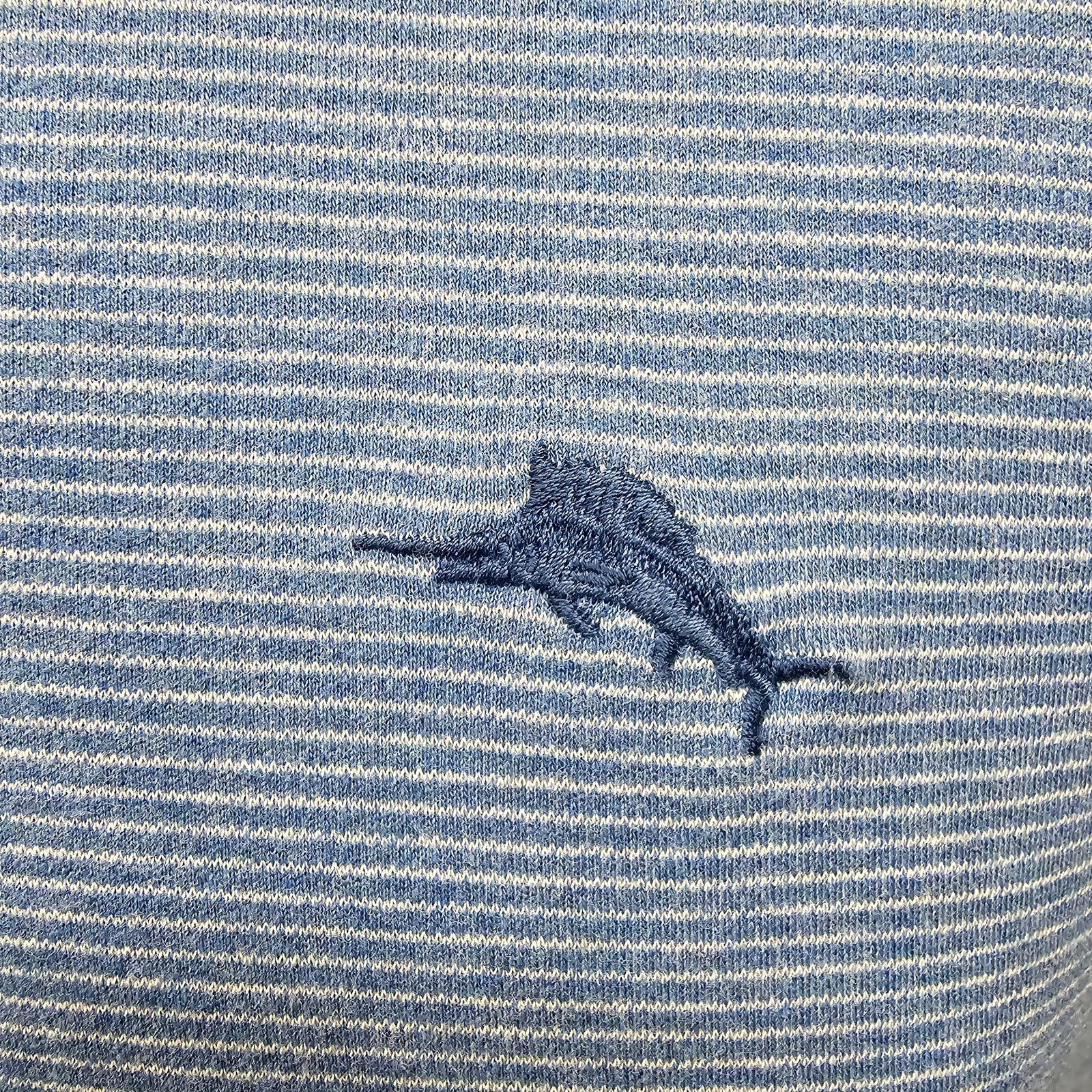 Tommy Bahama TOMMY BAHAMA Pacific Shore Polo Shirt Men M Striped Cotton Size US M / EU 48-50 / 2 - 5 Thumbnail