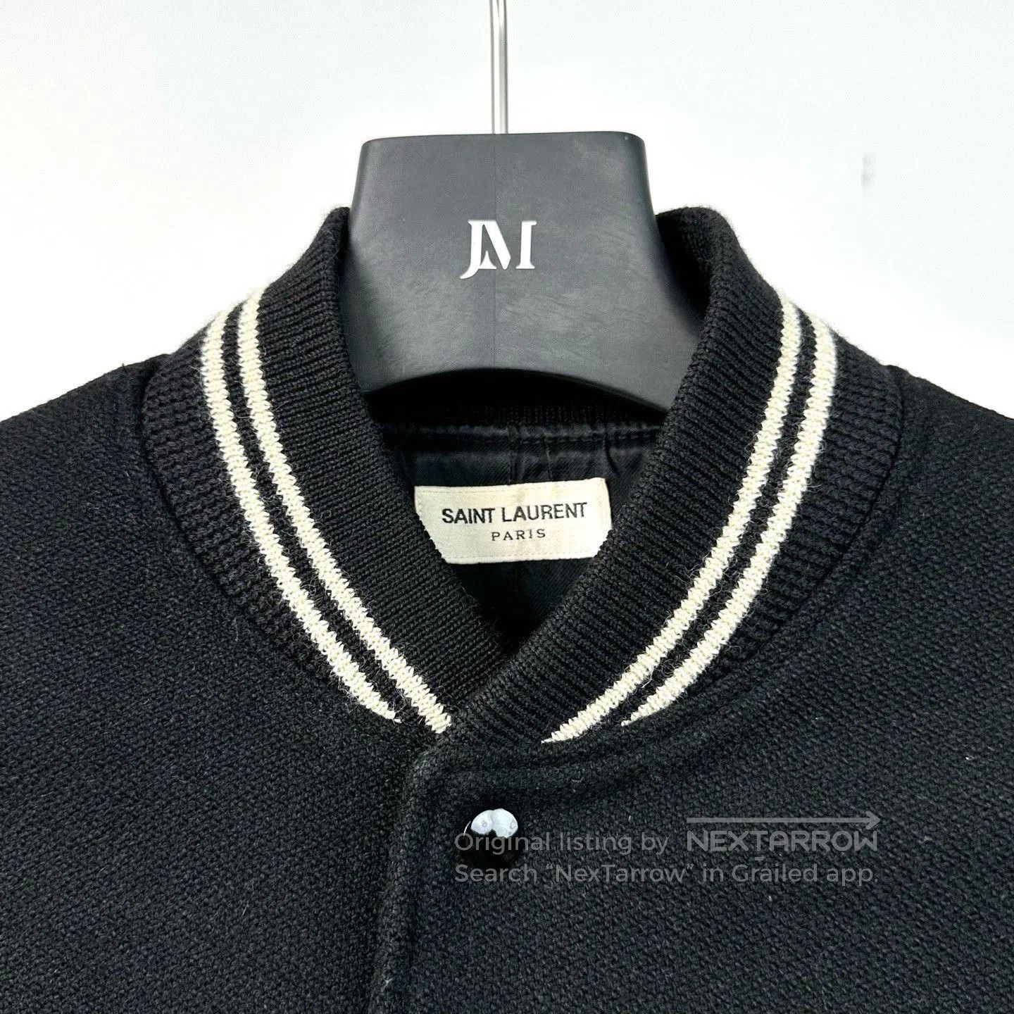 Saint Laurent Paris Saint Laurent Striped Baseball Jacket. Size US L / EU 52-54 / 3 - 2 Thumbnail