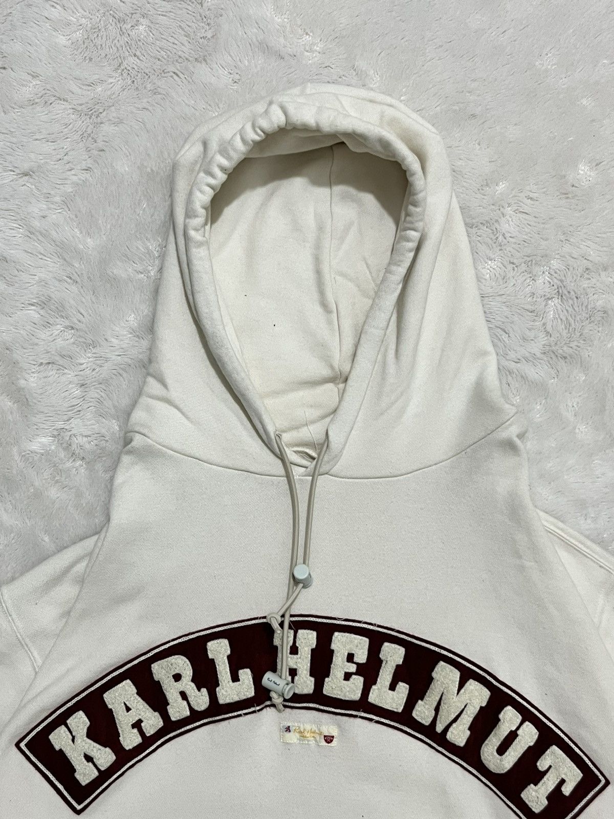 Karl Helmut Karl Helmut Pink House Vintage Spellout Arch Logo Hoodie Size US XL / EU 56 / 4 - 2 Thumbnail