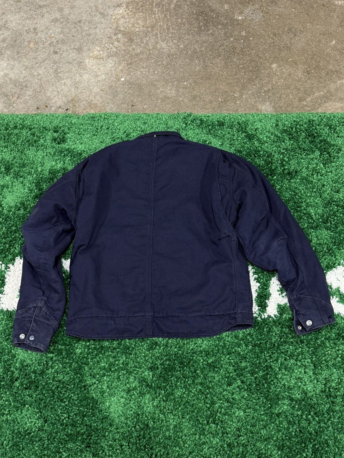Carhartt Vintage Carhartt Navy Heavy Work Jacket Medium Detroit Size M / US 6-8 / IT 42-44 - 5 Thumbnail