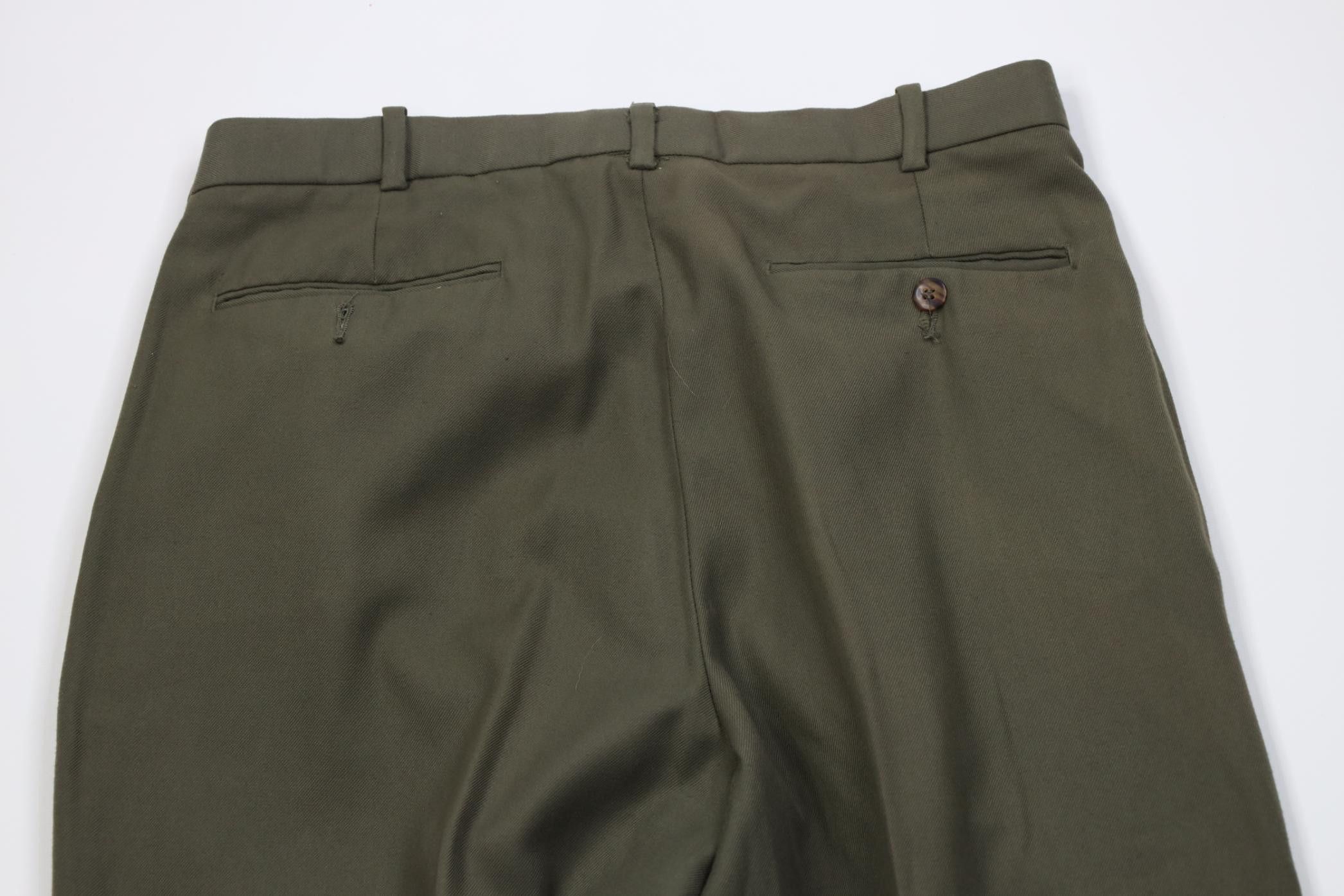 Vintage Vintage 90s Streetwear Gabardine Blend Knit Chino Pants Size US 31 - 10 Thumbnail