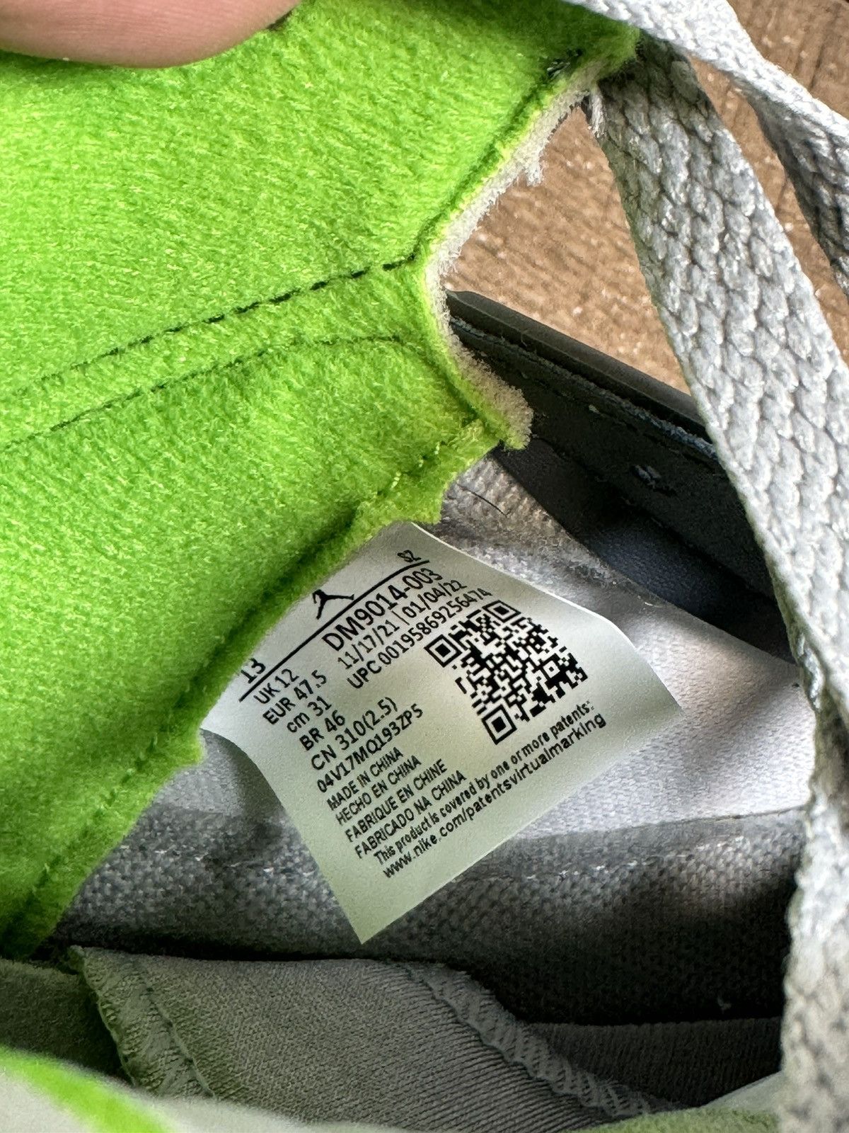Jordan Brand Nike Air Jordan 5 Retro 'Green Bean' Mens Size 13 Shoes Grey Size US 13 / EU 46 - 8 Thumbnail