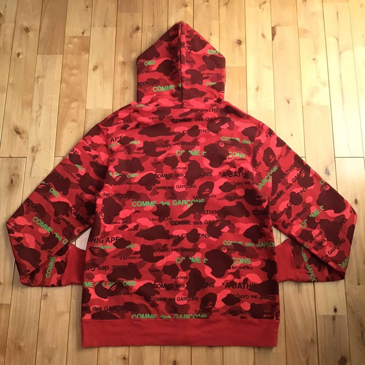 Bape × Comme des Garcons 2022 🔥CDG Osaka limited🔥 BAPE Red camo full zip hoodie APE Size US XXL / EU 58 / 5 - 3 Thumbnail