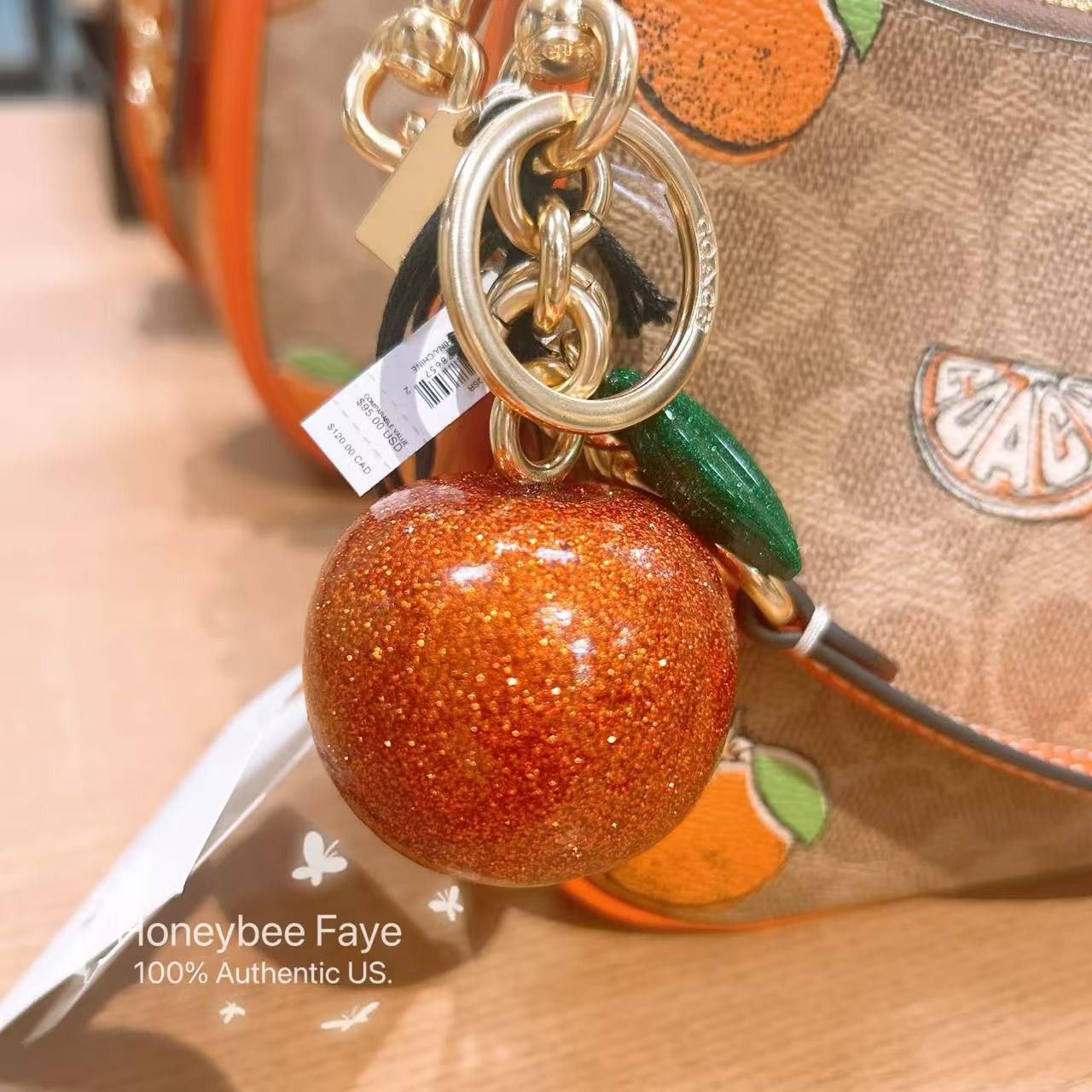 Coach Orange Bag Charm CAO51 | Grailed