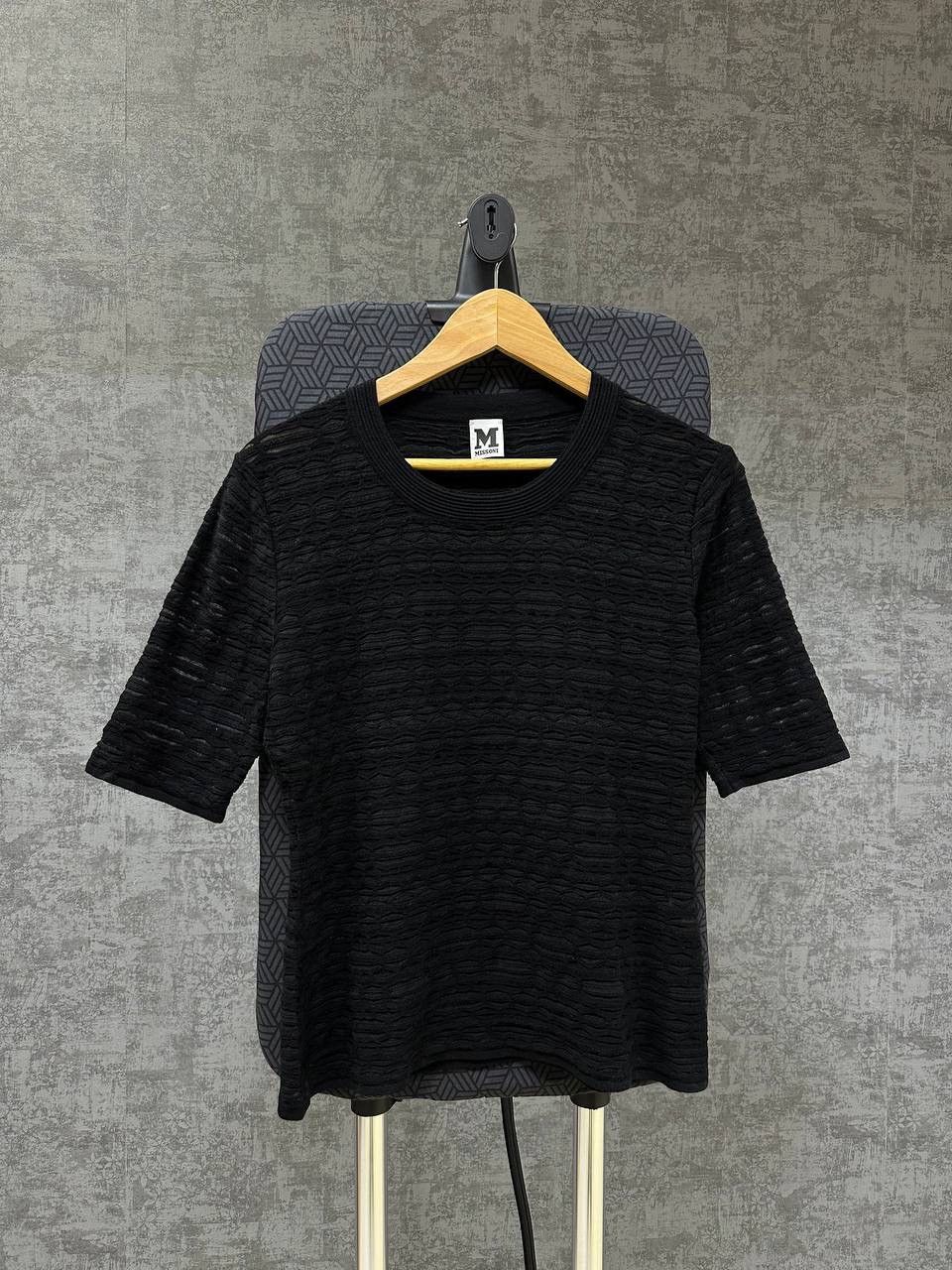 Missoni × Vintage Vintage Missoni Black Women T-shirt Size M / US 6-8 / IT 42-44 - 1 Thumbnail