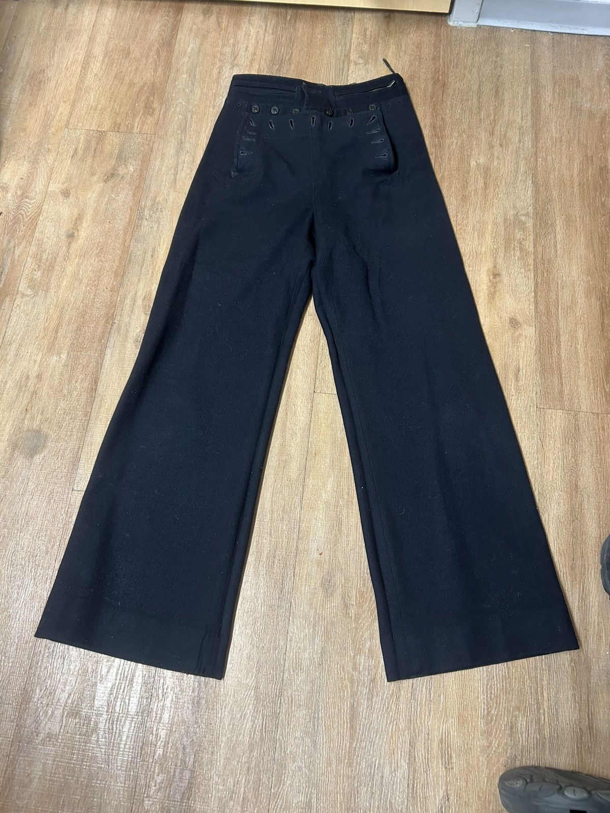 Vintage 1940s Sailor Navy Pants Size US 28 / EU 44 - 1 Thumbnail