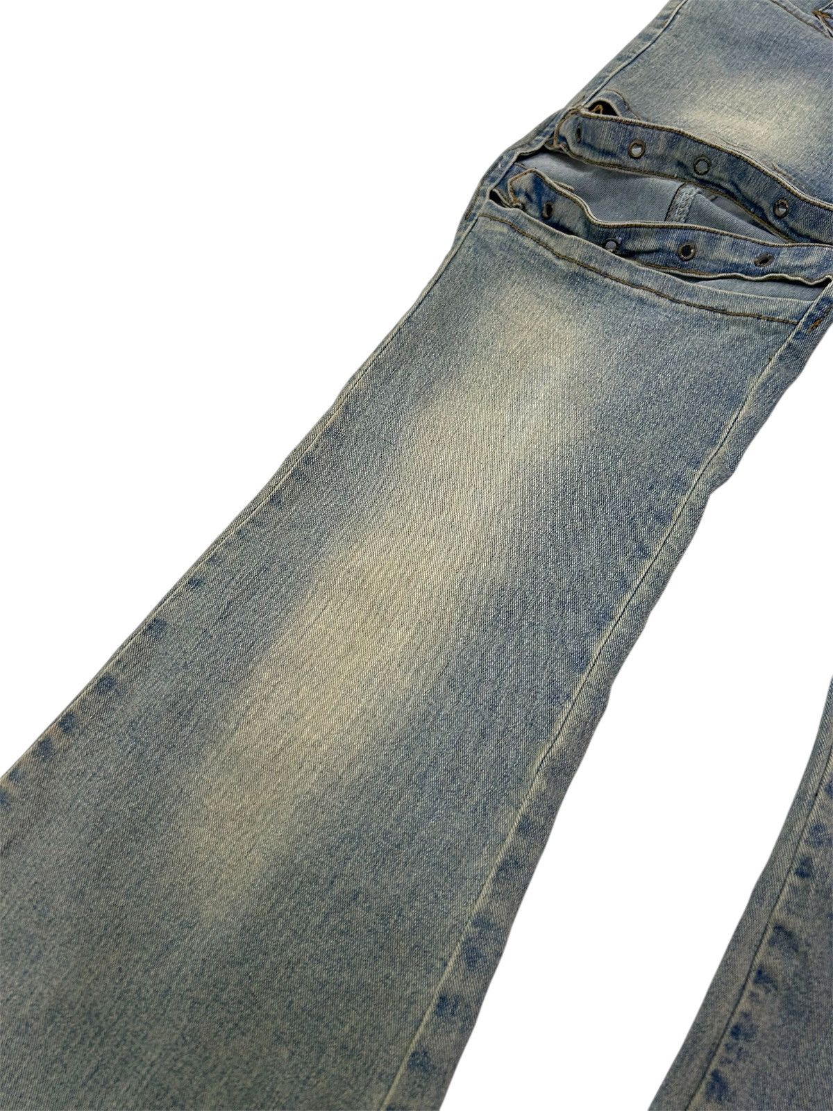 Japanese Brand × Vintage 💥 Vintage Japanese Punk Style Boot Cut Jeans Size 28" / US 6 / IT 42 - 6 Thumbnail