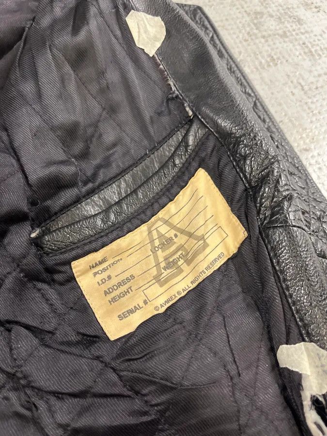 Avirex 1990s Avirex Black Leather Bomber Jacket Size US XL / EU 56 / 4 - 13 Thumbnail