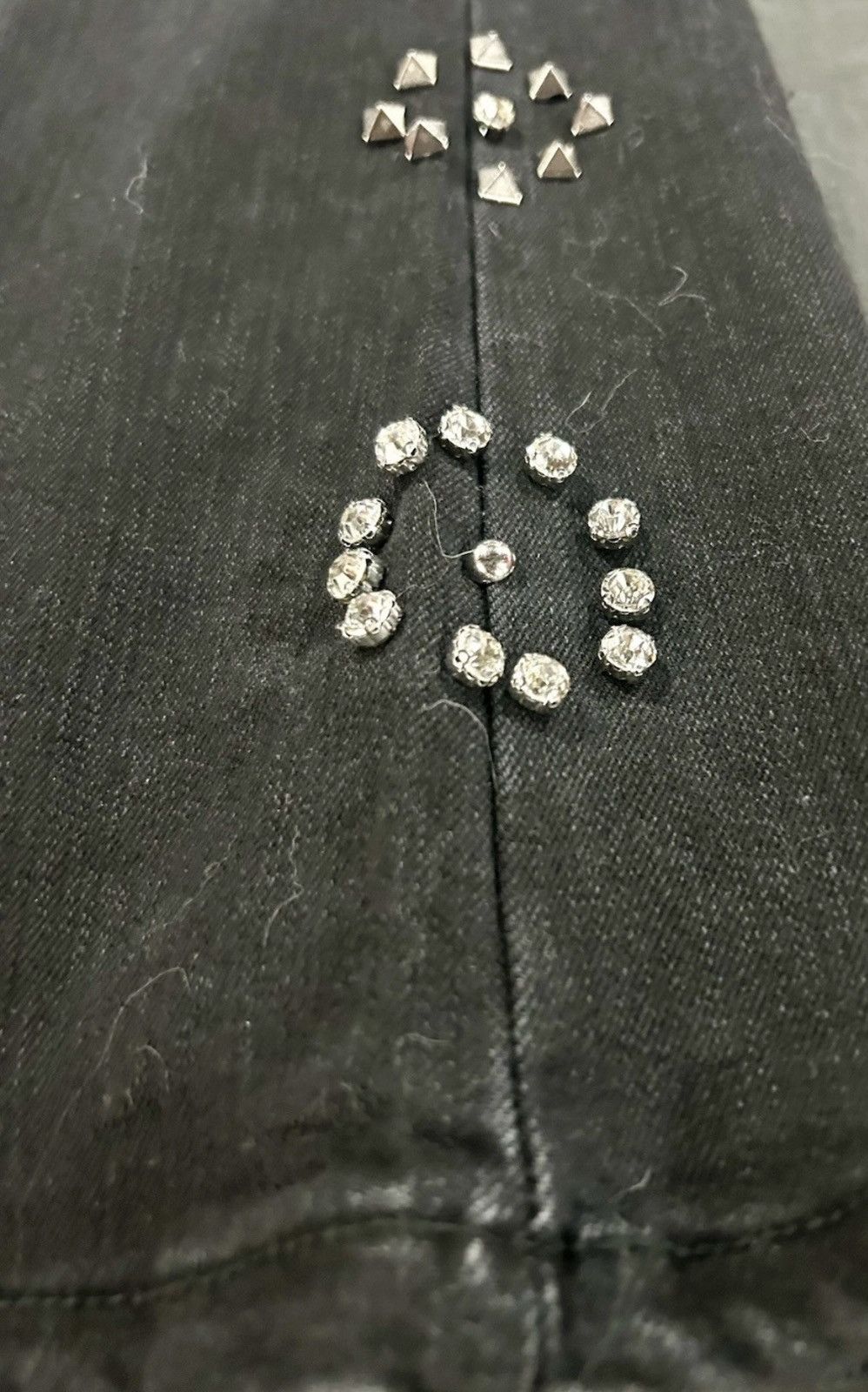 Other Paper Money "Ric Flare" Studded Black Flare Jeans – size 32 Size US 32 / EU 48 - 9 Thumbnail
