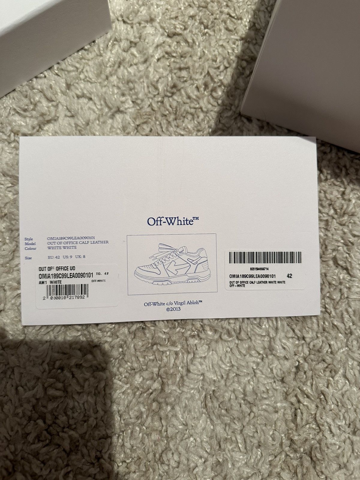 Off-White Off white out of office triple white sole Size US 9.5 / EU 42-43 - 6 Thumbnail