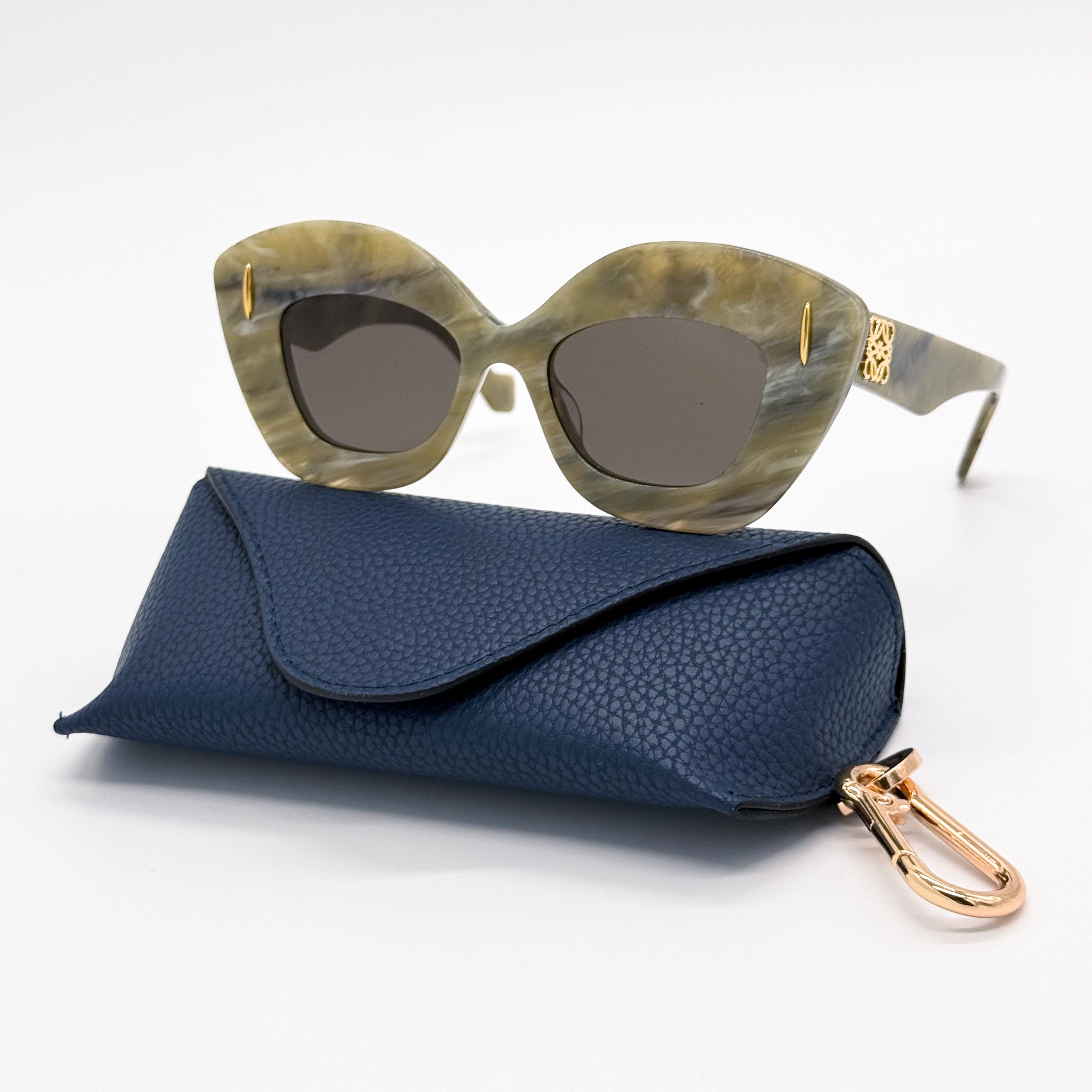 Loewe NEW LOEWE LW40127I 60E GREEN CAT EYE WOMEN SUNGLASSES LOEWE Size ONE SIZE - 1 Thumbnail