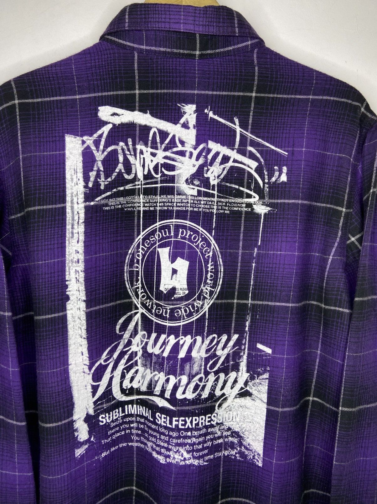 Hysteric Glamour SendOffer‼️ 00s B-One Soul Project Grafitti Poem Plaid Size US M / EU 48-50 / 2 - 5 Thumbnail