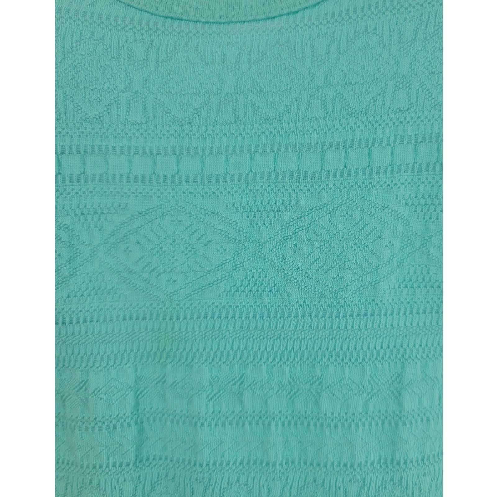 Other SO Pastel Green Textured Double Scoop Tank Top Large Size L / US 10 / IT 46 - 2 Thumbnail