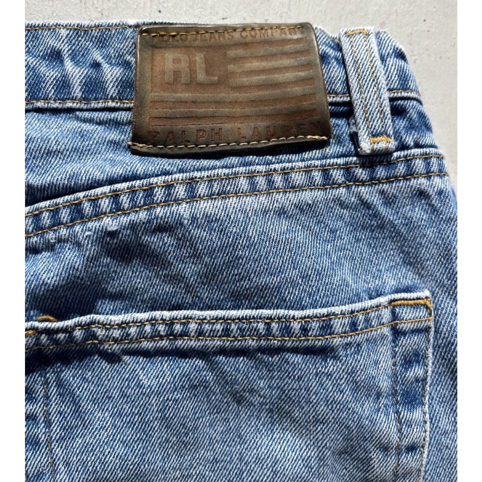 Ralph Lauren Ralph Lauren Jeans Blue Straight Leg 34x32 Zip Logo Icon 50s James Dean Mens Size US 34 / EU 50 - 2 Thumbnail