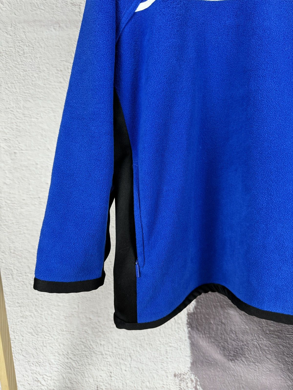 Adidas Adidas vintage 90s blue fleece pullover 1/4 zip sweater logo Size US L / EU 52-54 / 3 - 6 Thumbnail