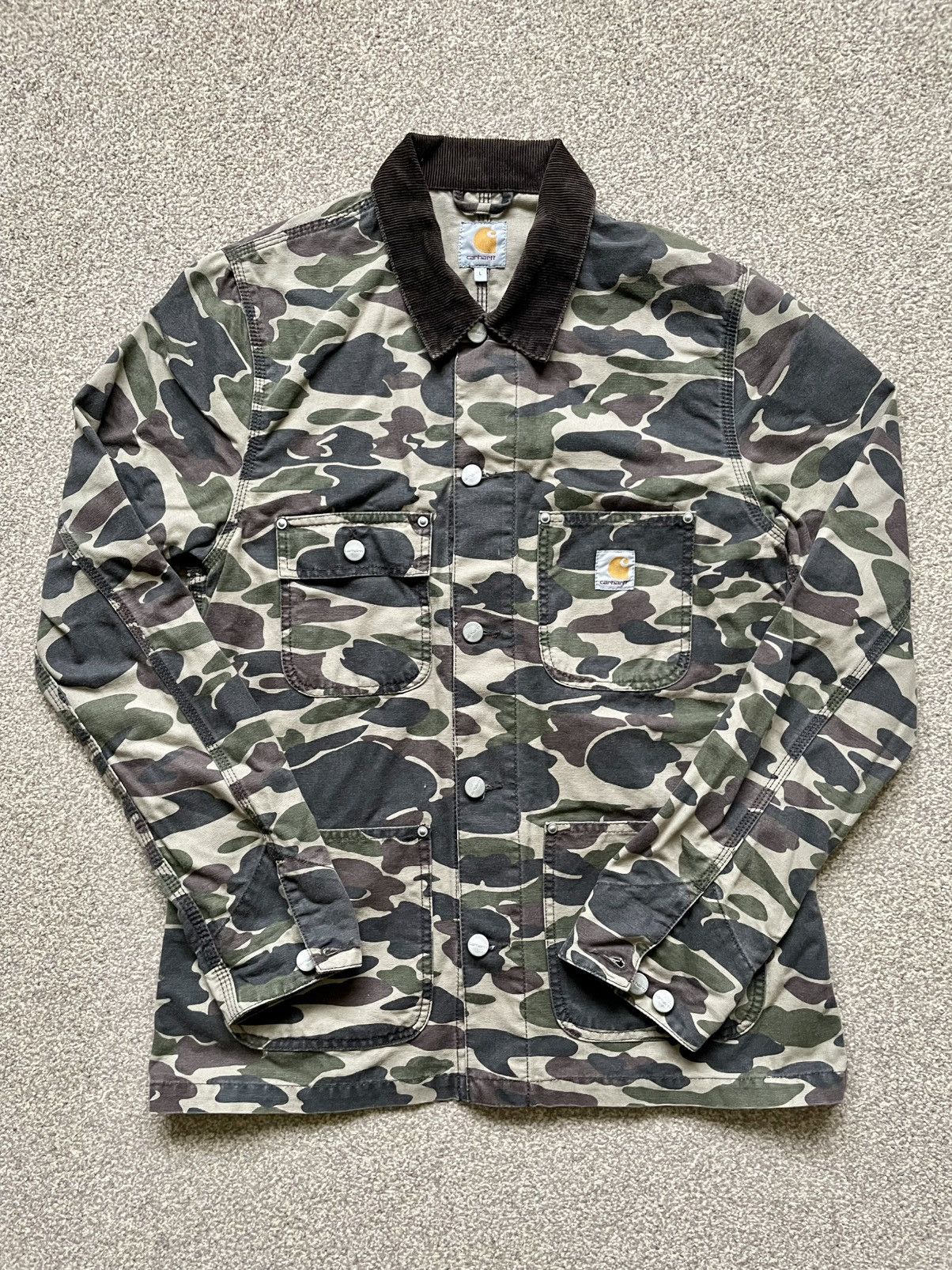 Carhartt Wip Carhartt WIP camo michigan chore jacket -Size L(Japan Stock) Size US L / EU 52-54 / 3 - 1 Thumbnail