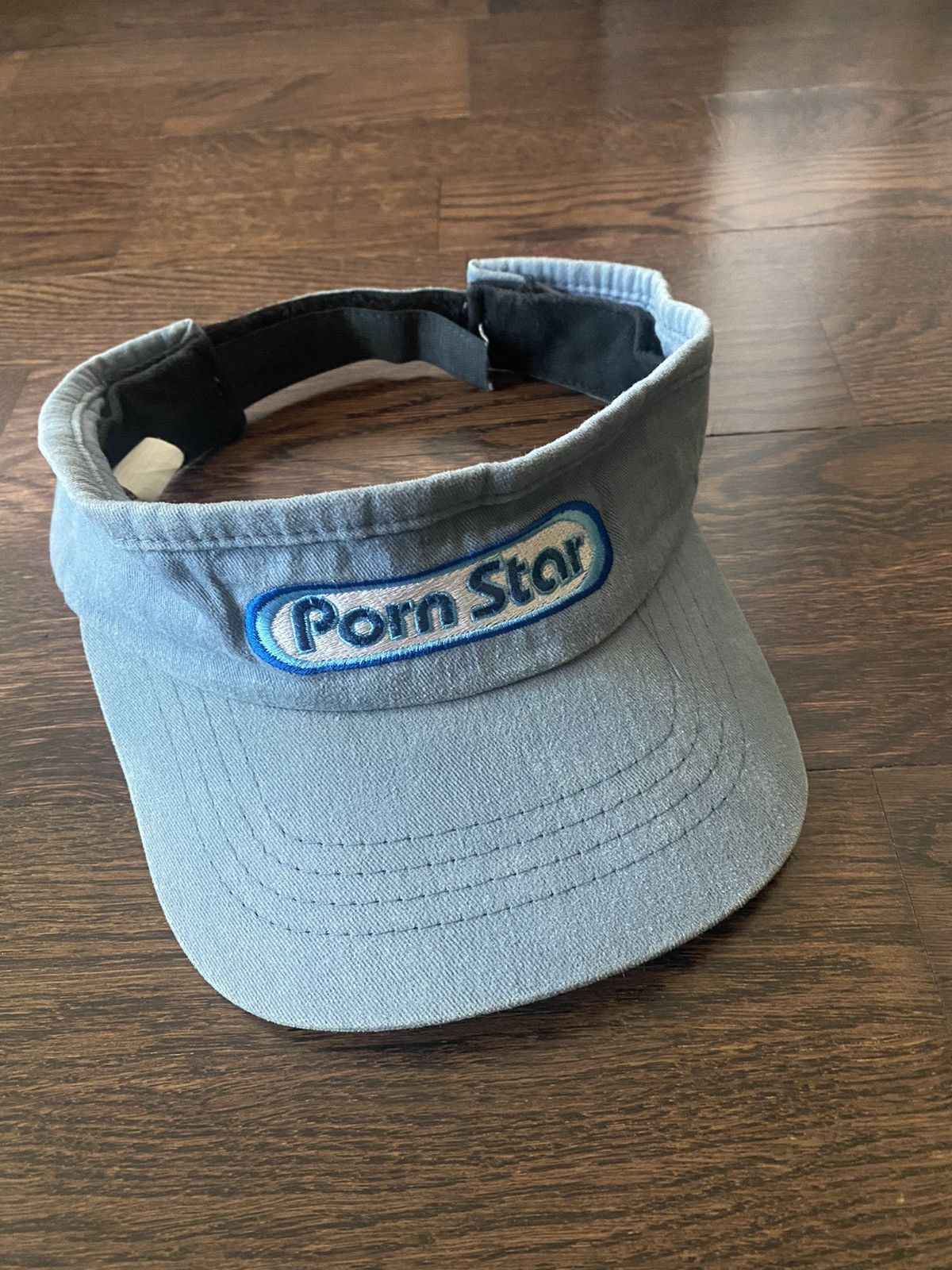 image of Vintage Porn Star Visor Usa Rave Kid in Blue