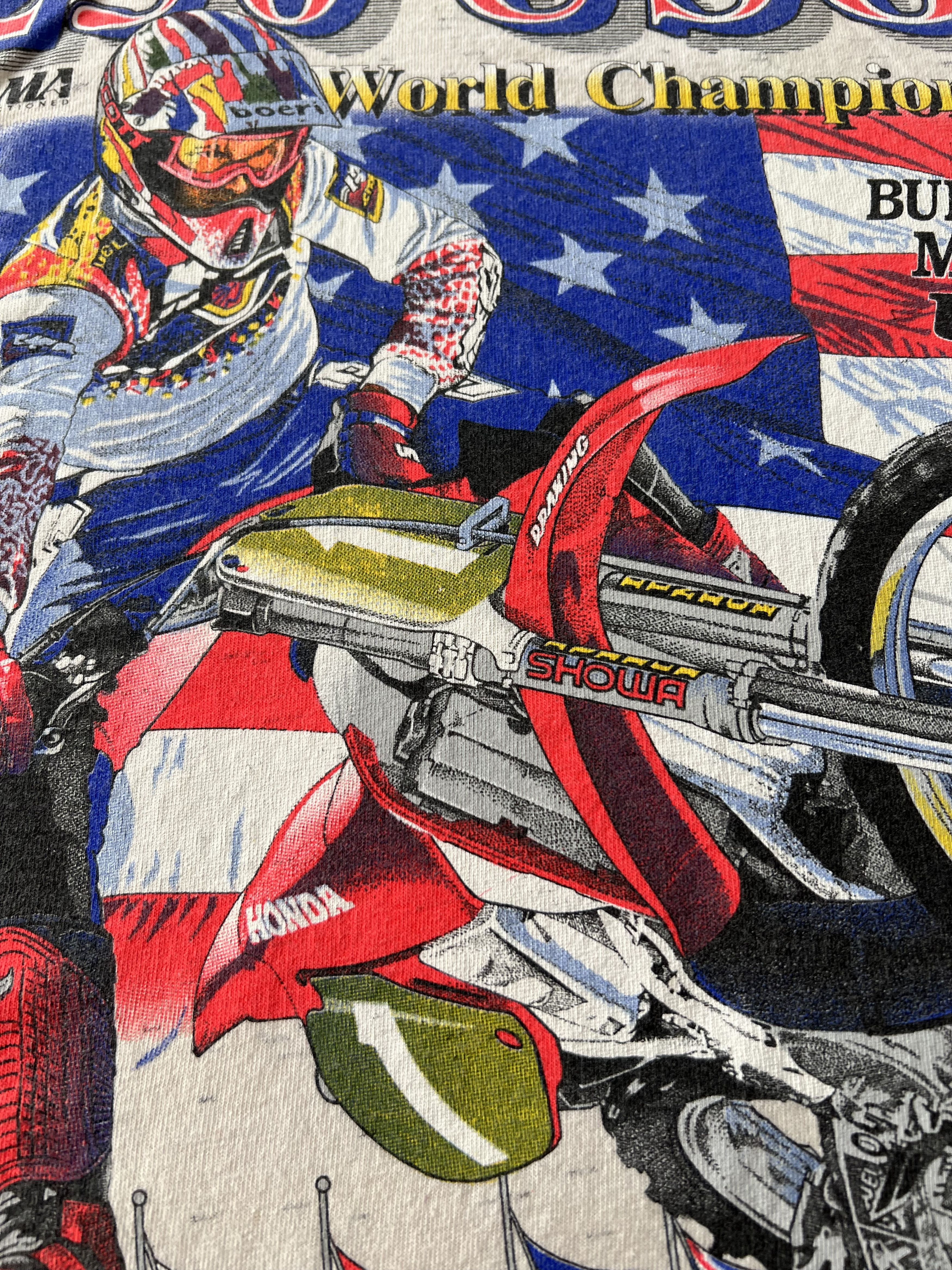 Vintage Vintage 90s 250 USGP AMA Motocross Supercross Racing Honda Size US XL / EU 56 / 4 - 14 Thumbnail