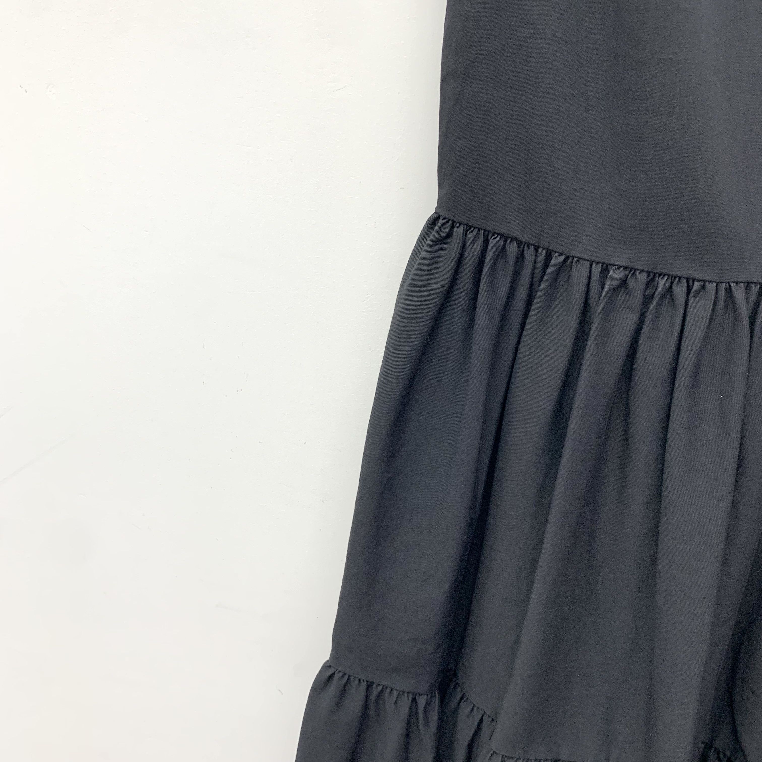 RED Valentino Red Valentino Black Ruffle Cotton Sleeveless Dress (M) Size M / US 6-8 / IT 42-44 - 6 Thumbnail