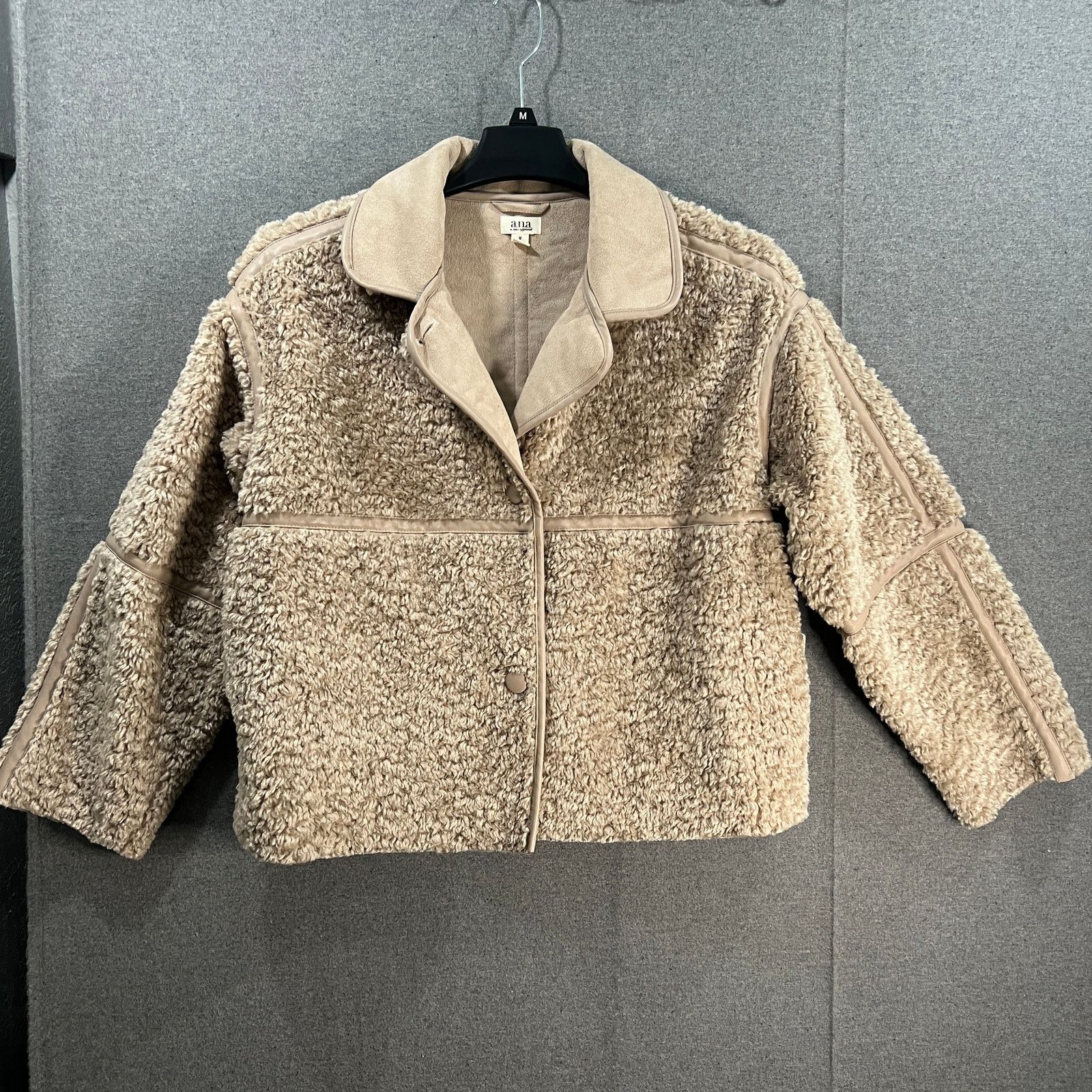 Other a.n.a Women's Winter Outerwear Coat Faux Shearling Midweight Size M / US 6-8 / IT 42-44 - 2 Thumbnail