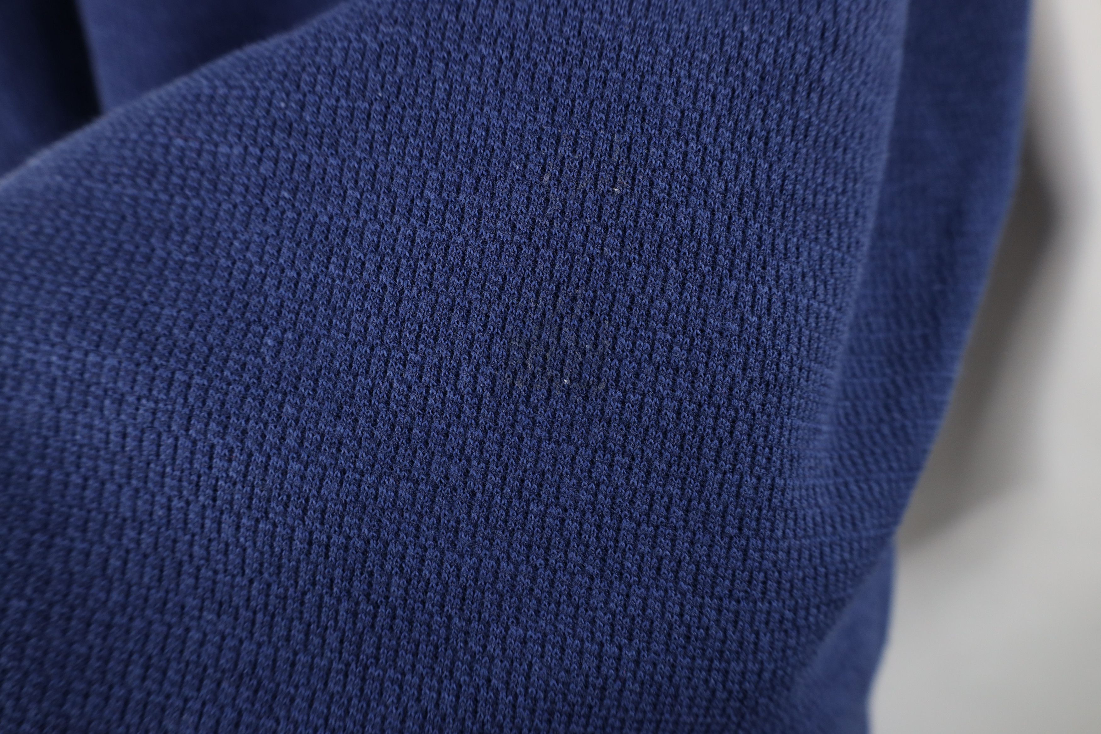 Vintage Vintage 90s Streetwear Thermal Waffle Knit T-Shirt Blue USA Size US XXL / EU 58 / 5 - 5 Thumbnail