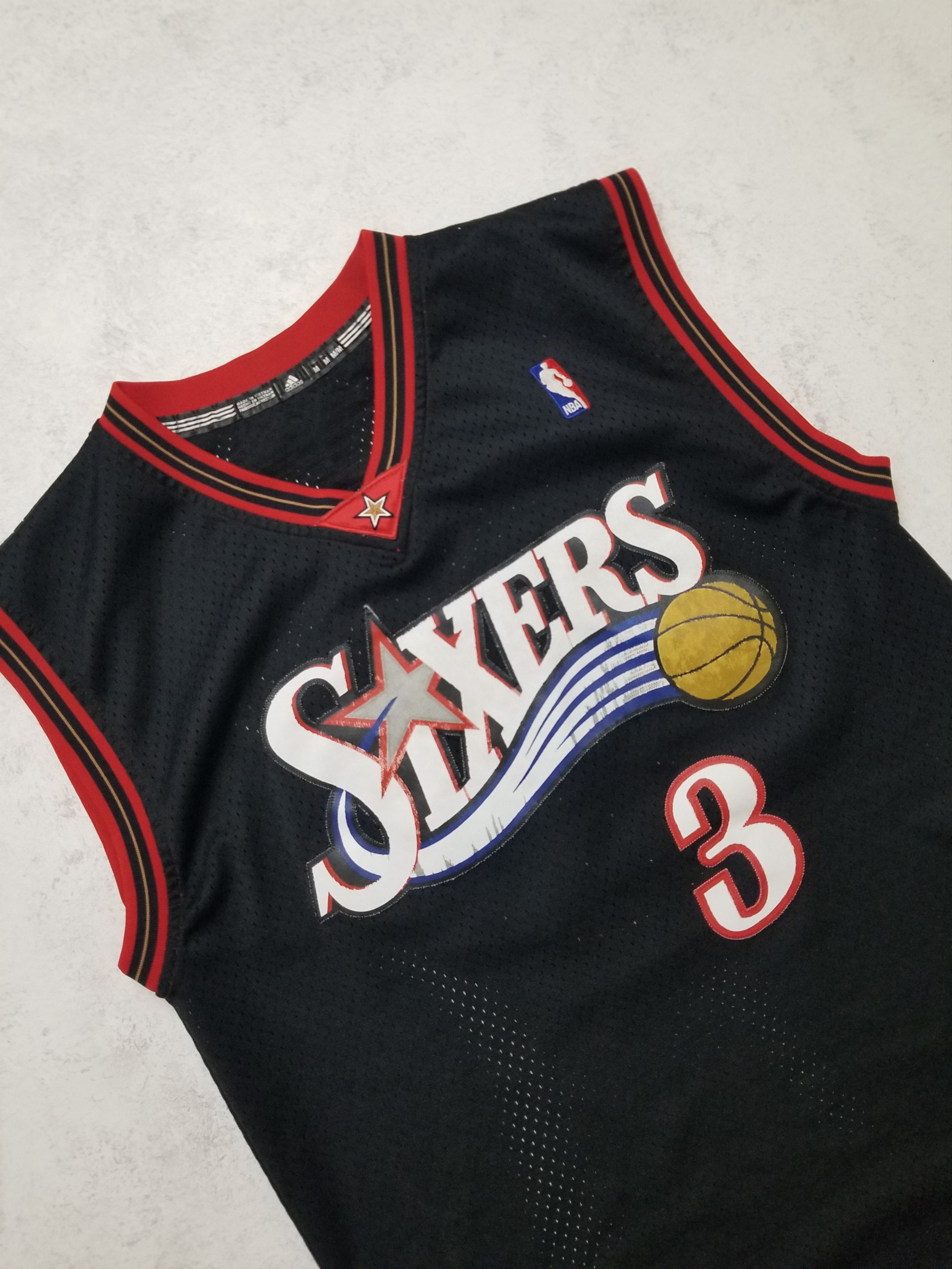 Adidas Vintage Adidas Allen Iverson #3 Sixers NBA Jersey Size US M / EU 48-50 / 2 - 17 Thumbnail