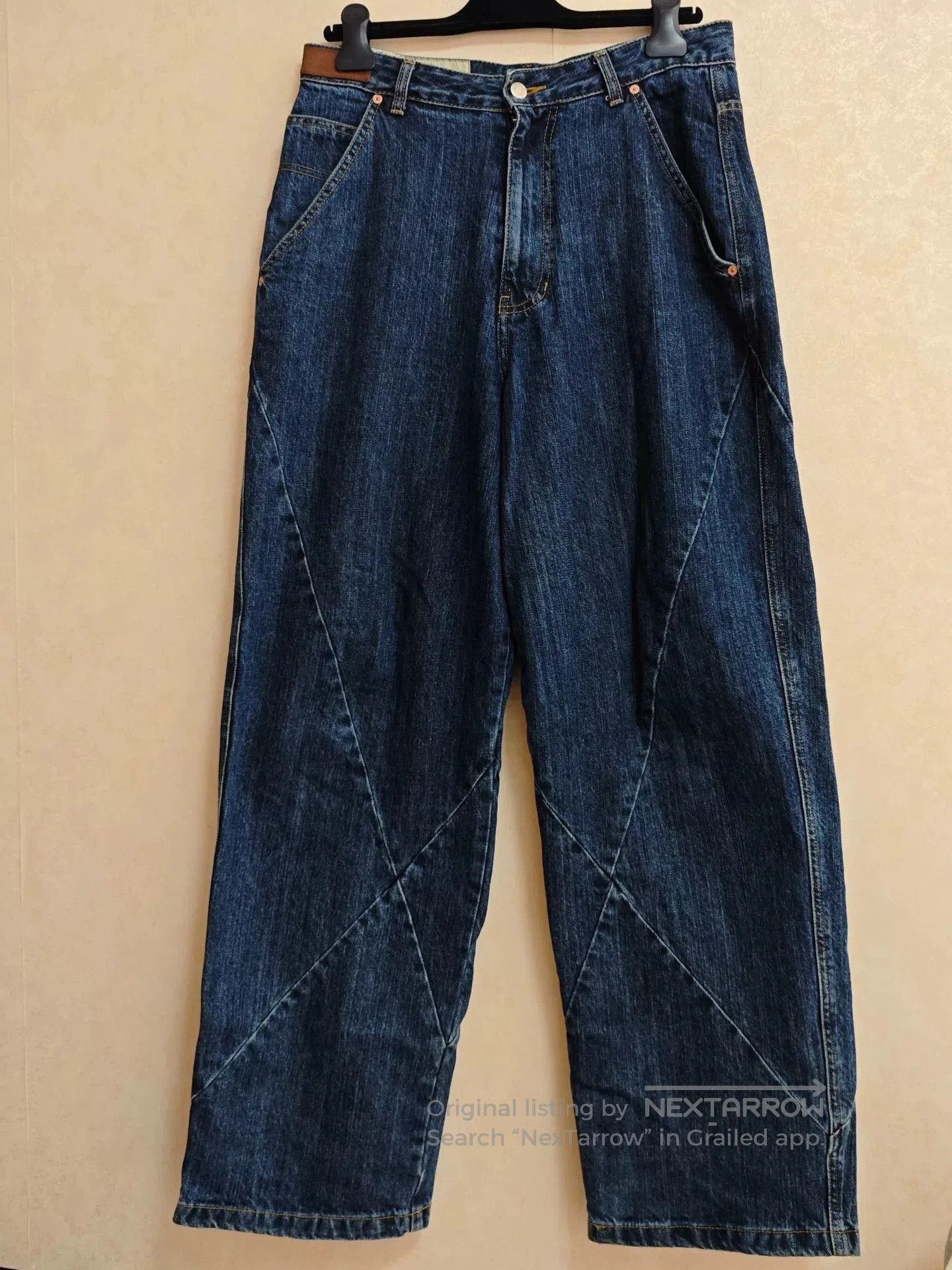 Andersson Bell Andersson Bell Asymmetric Blue Wide-Leg Jeans. Size 28" / US 6 / IT 42 - 1 Thumbnail