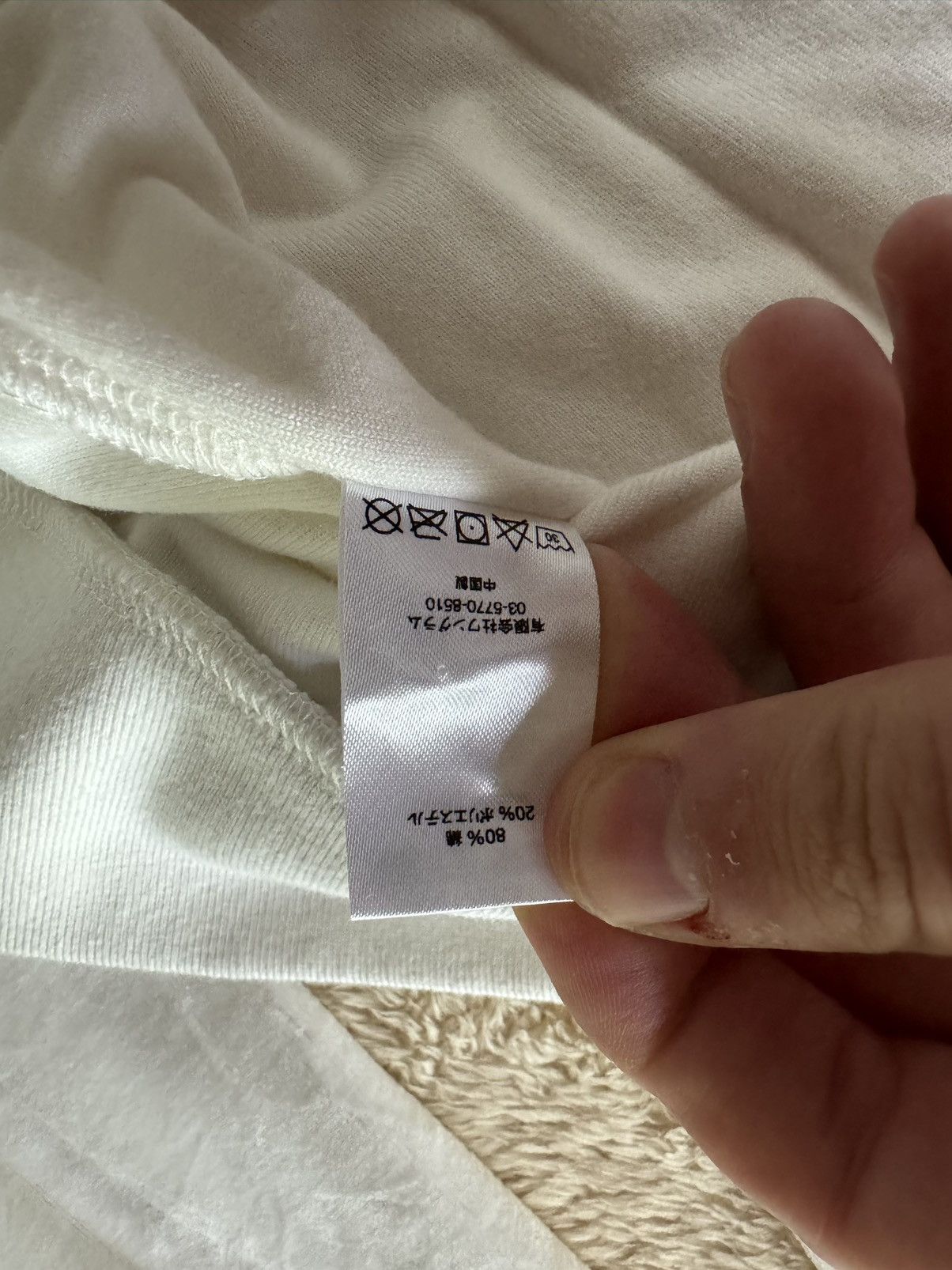 Supreme Velour Snap Henley White (Size XL) - bottlesandglasses.com.ng