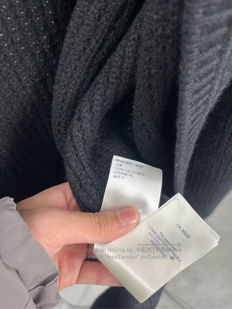 Louis Vuitton Louis Vuitton Black long-sleeve knit cardigan jacket Size US M / EU 48-50 / 2 - 5 Thumbnail