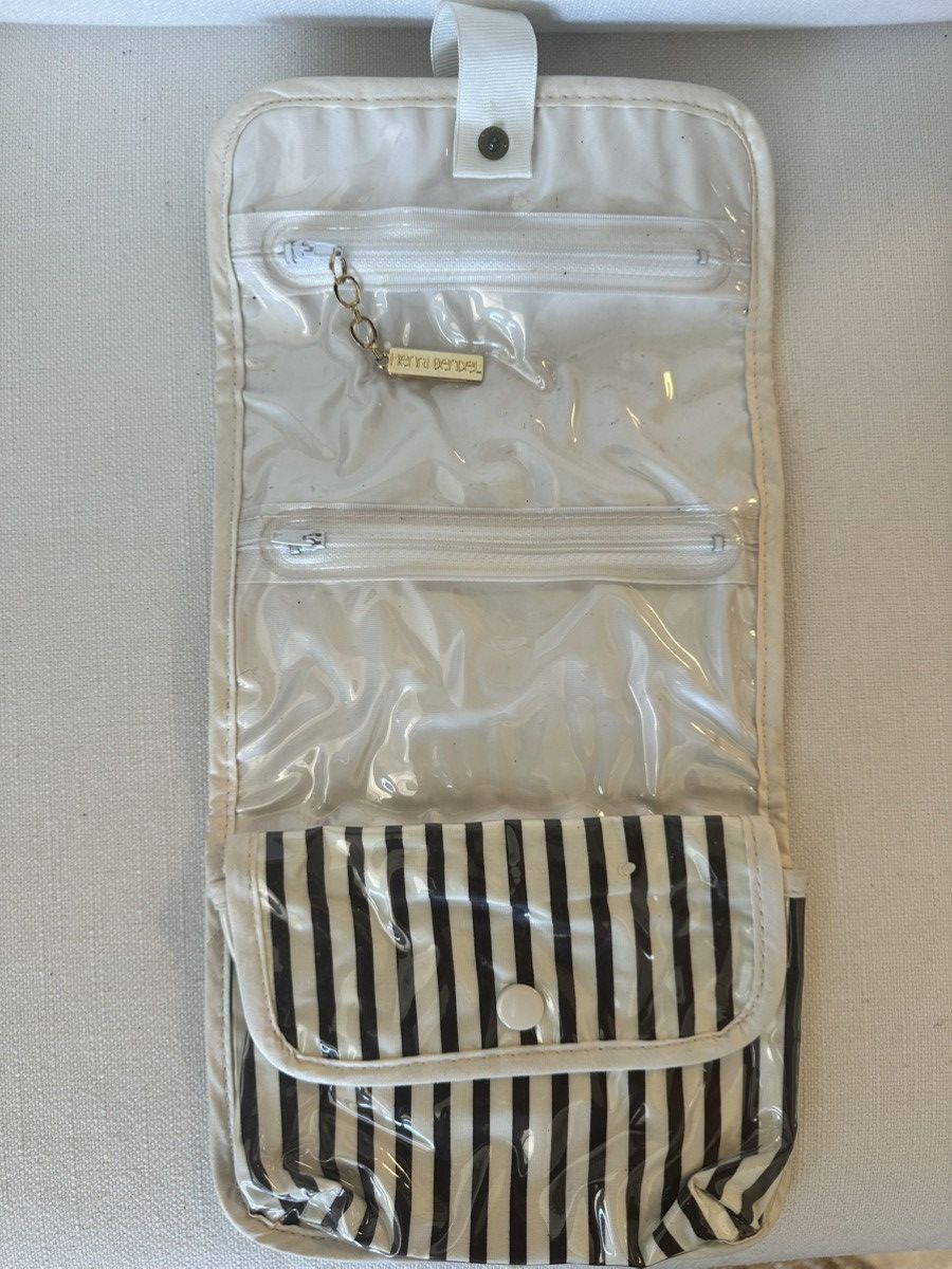 Henri Bendel HENRI BENDEL SIGNATURE STRIPE TOILETRY COSMETIC CASE Size ONE SIZE - 5 Thumbnail