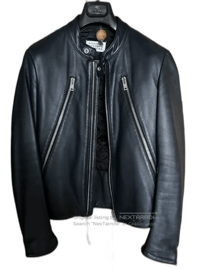 Maison Margiela maison margiela classic leather biker jacket. Size US M / EU 48-50 / 2 - 1 Thumbnail