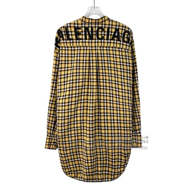 Balenciaga Balenciaga Checkered Bow Tie Long Sleeve Shirt. Size US S / EU 44-46 / 1 - 2 Thumbnail