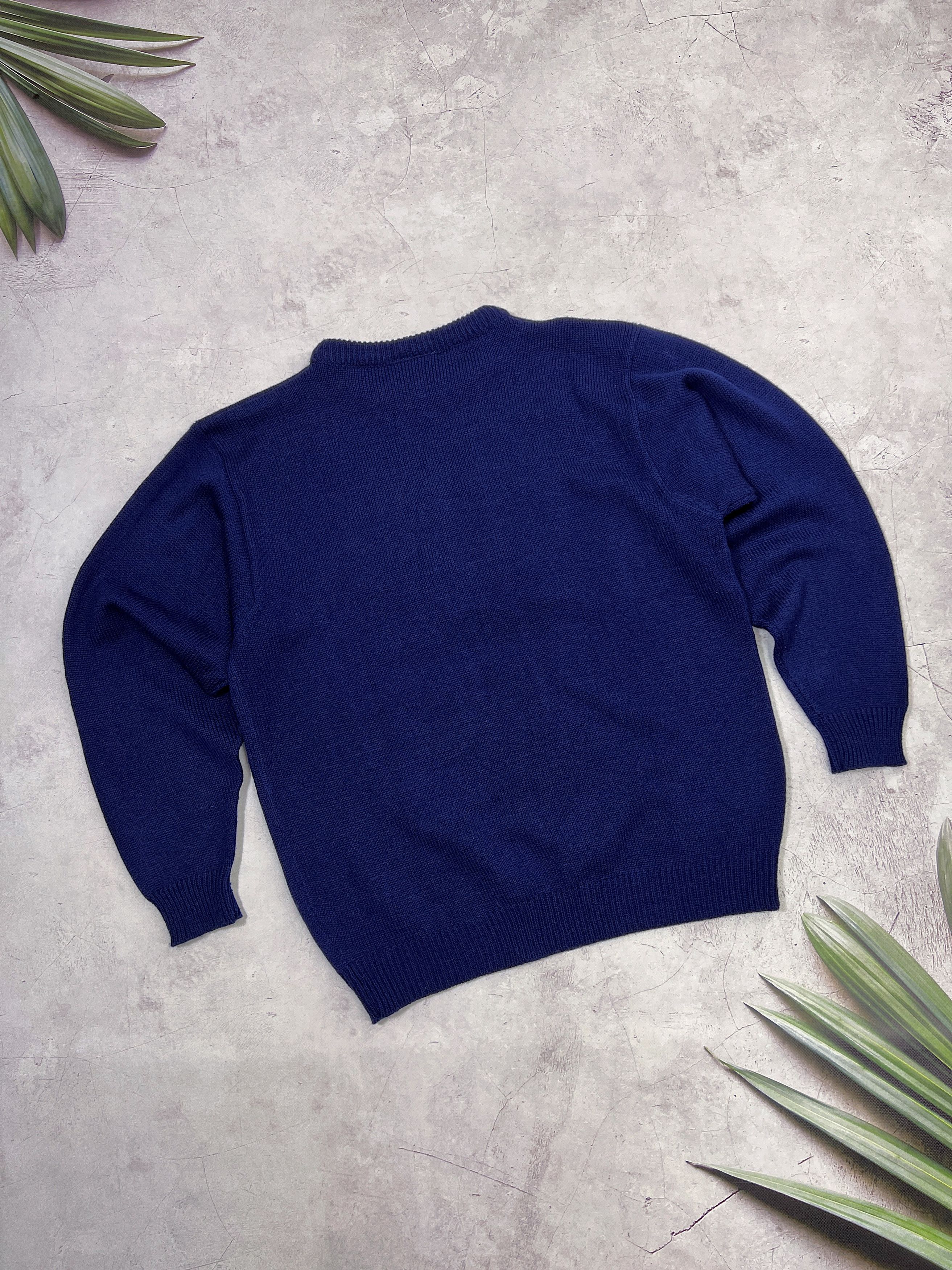 Hugo Boss × Vintage Vintage Hugo Boss Knit Sweater Embroidered Big Logo Size US M / EU 48-50 / 2 - 15 Thumbnail